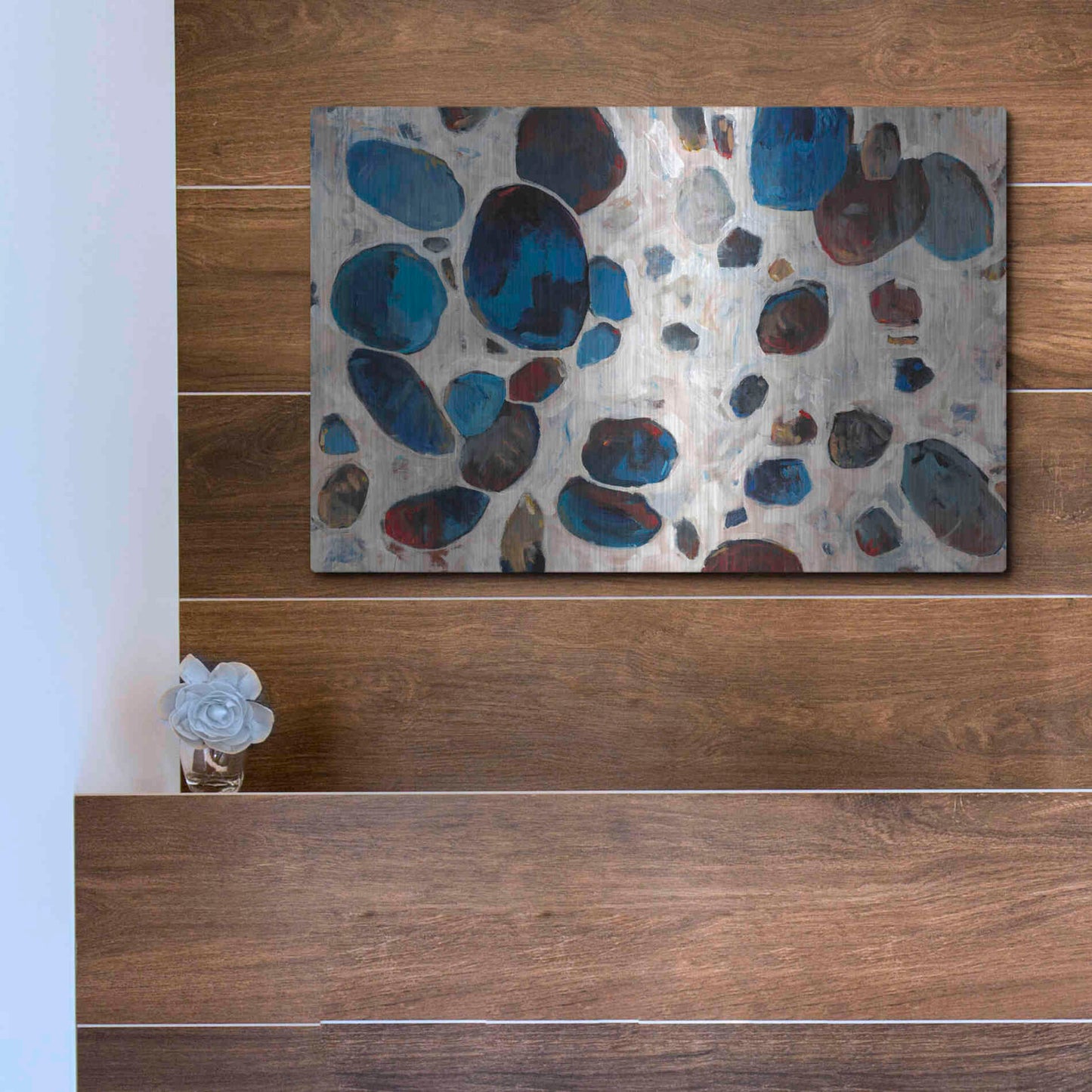 Luxe Metal Art 'Gems II' by Tim O'Toole, Metal Wall Art,16x12