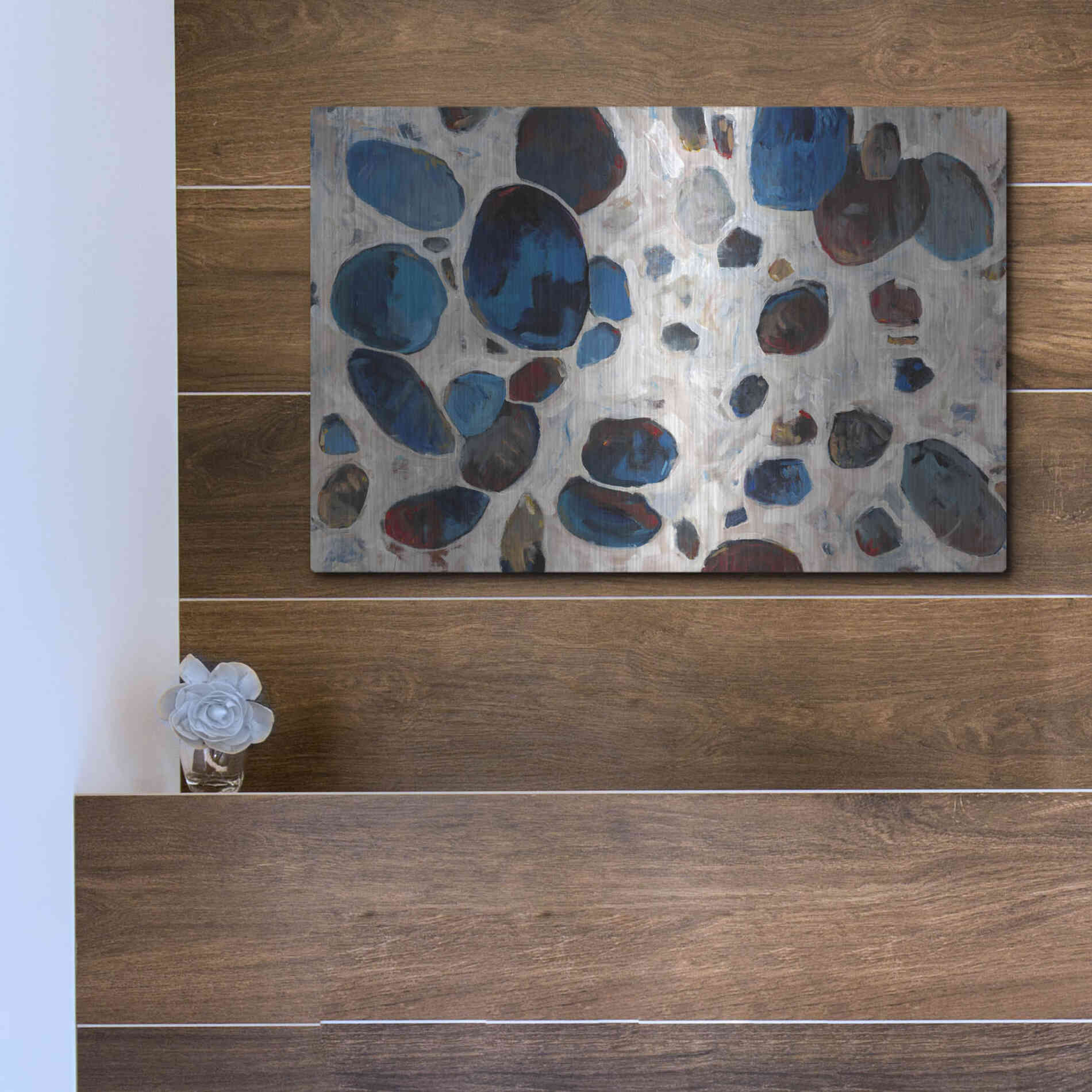 Luxe Metal Art 'Gems II' by Tim O'Toole, Metal Wall Art,16x12