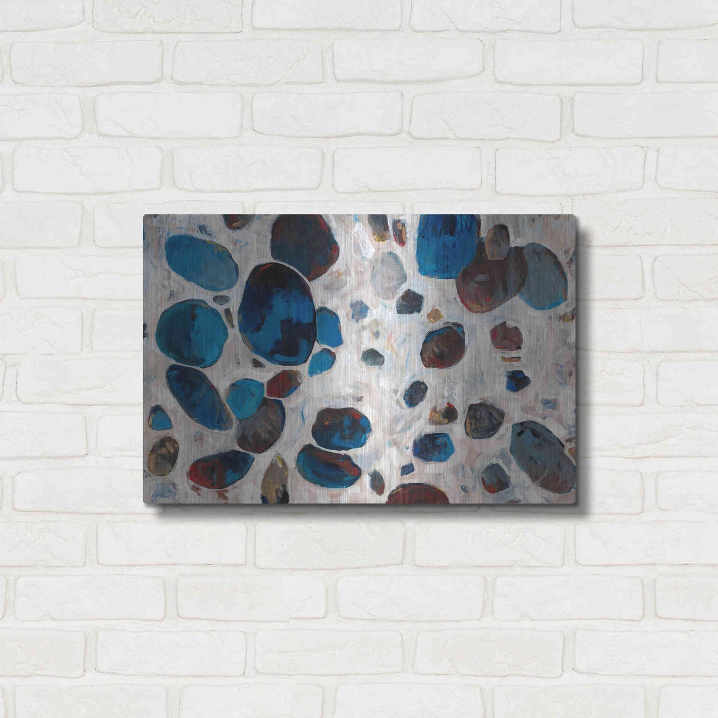 Luxe Metal Art 'Gems II' by Tim O'Toole, Metal Wall Art,24x16