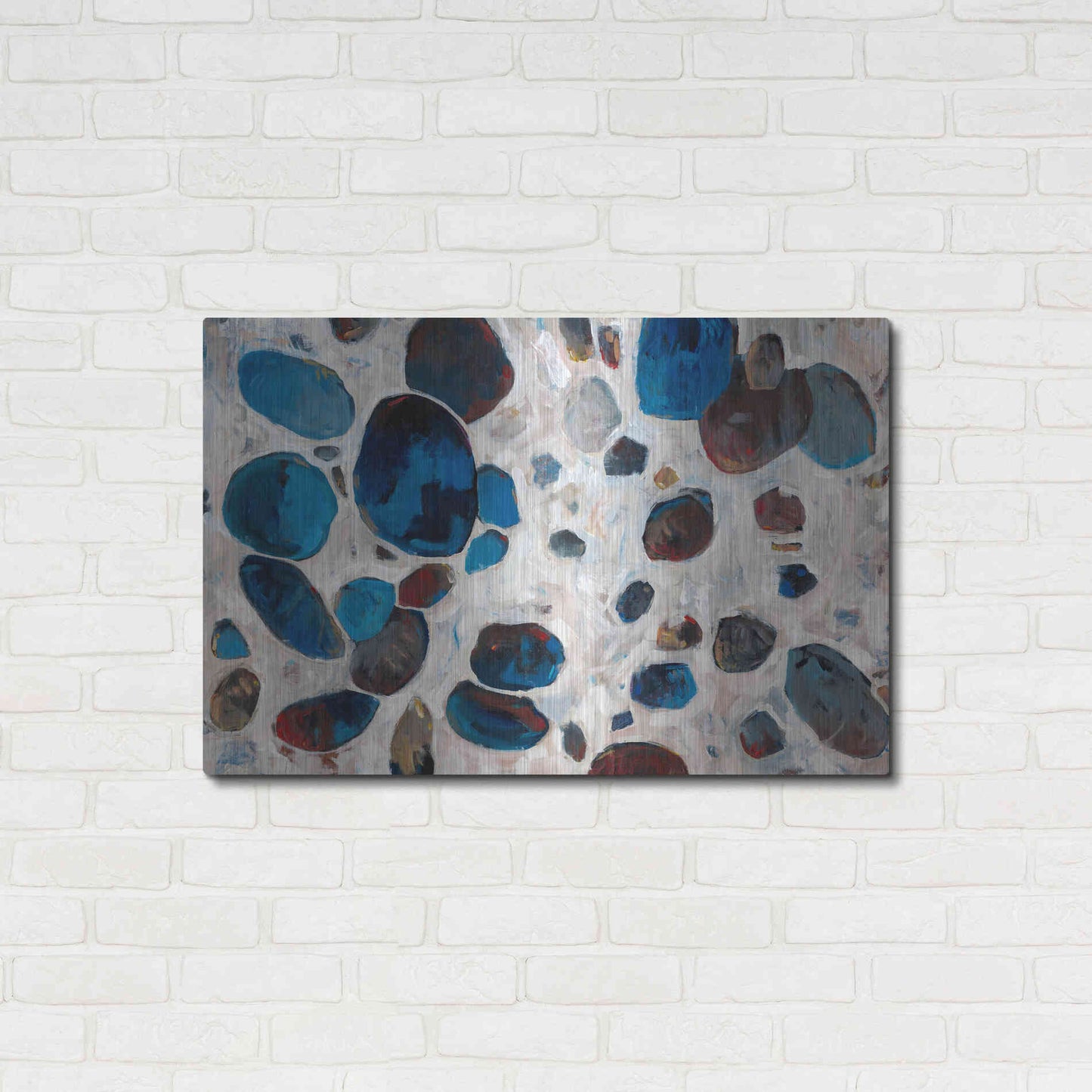 Luxe Metal Art 'Gems II' by Tim O'Toole, Metal Wall Art,36x24