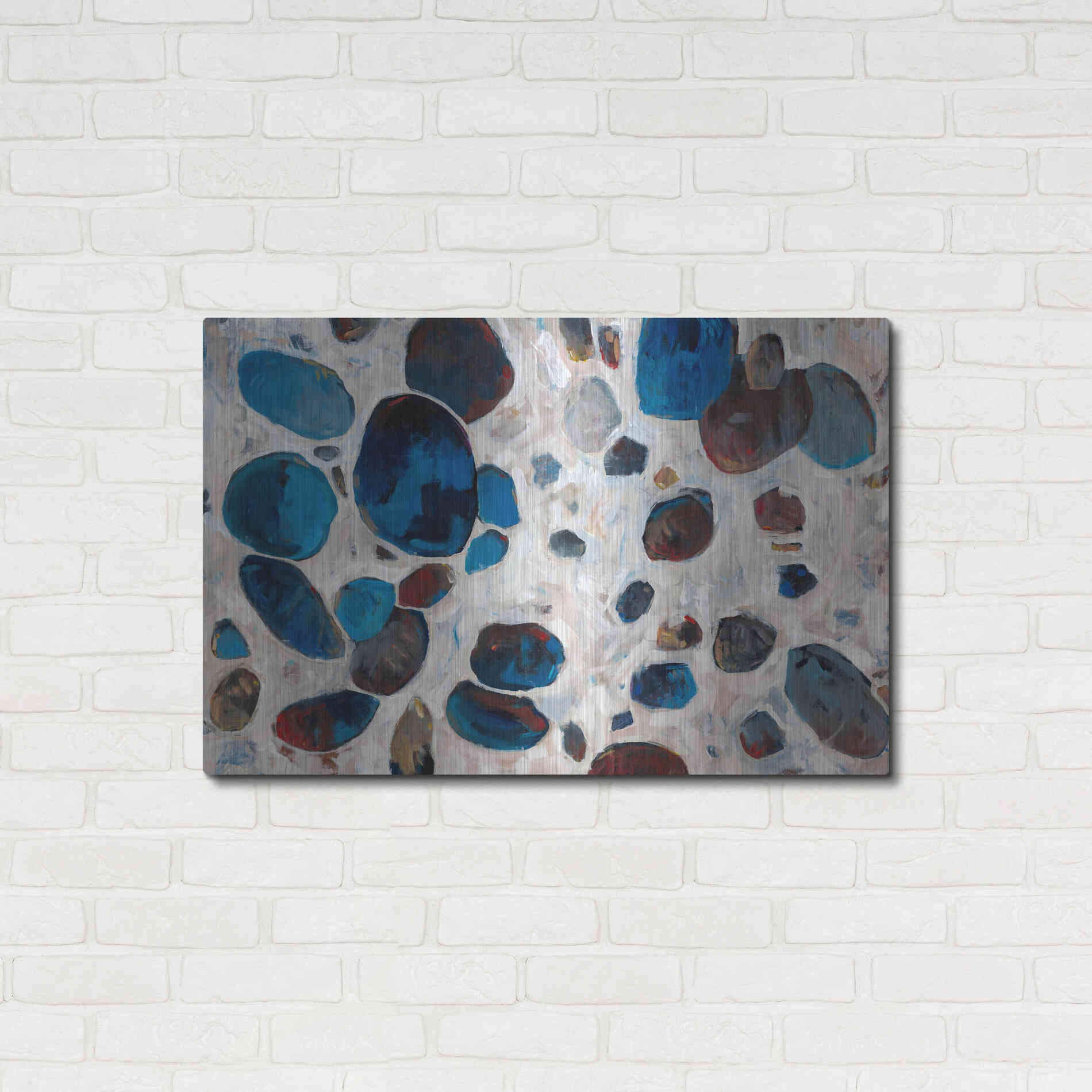 Luxe Metal Art 'Gems II' by Tim O'Toole, Metal Wall Art,36x24
