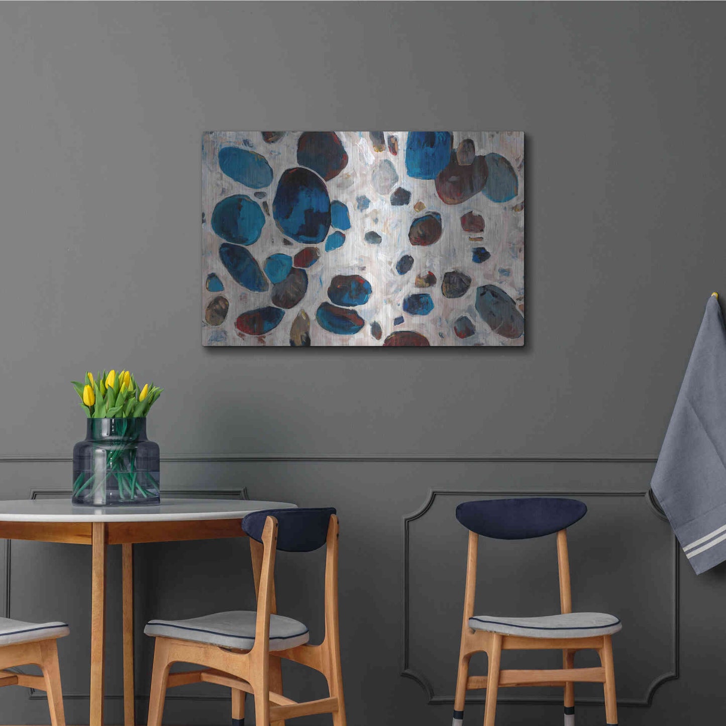 Luxe Metal Art 'Gems II' by Tim O'Toole, Metal Wall Art,36x24