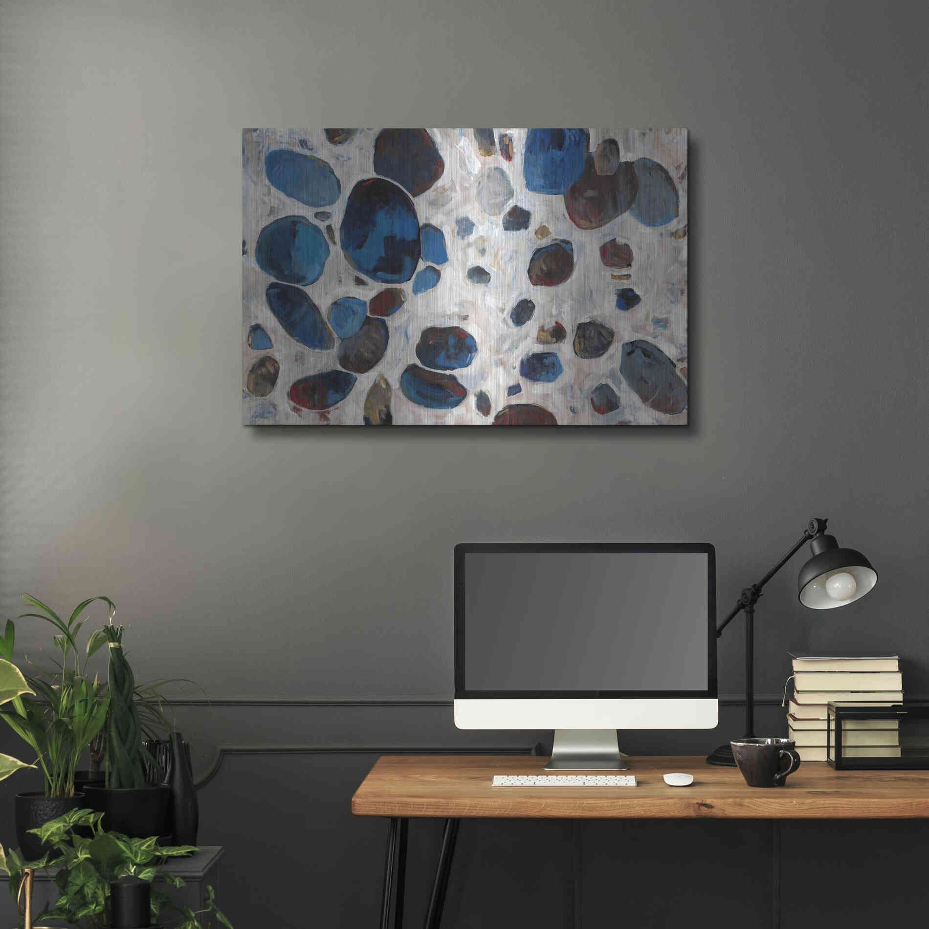 Luxe Metal Art 'Gems II' by Tim O'Toole, Metal Wall Art,36x24