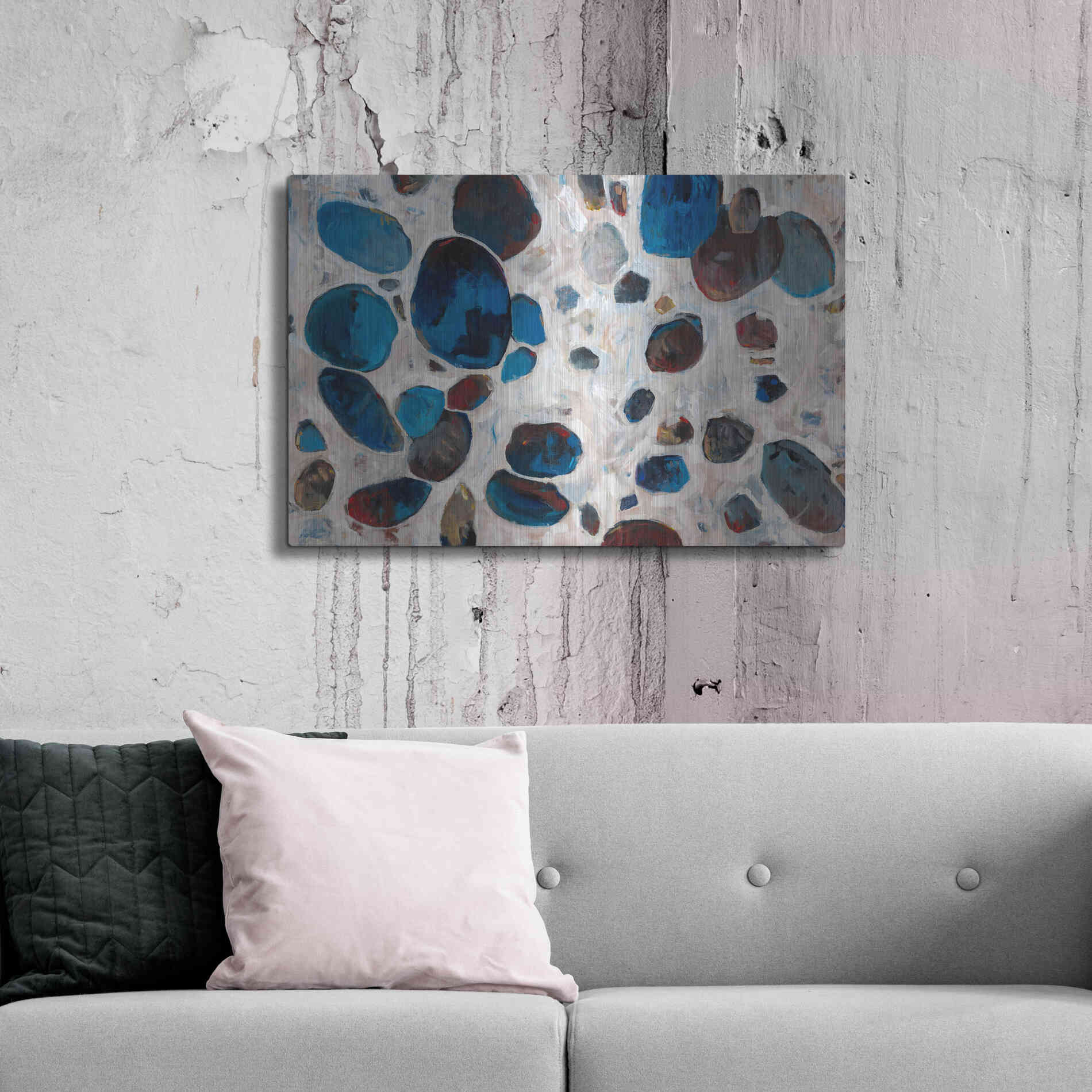 Luxe Metal Art 'Gems II' by Tim O'Toole, Metal Wall Art,36x24
