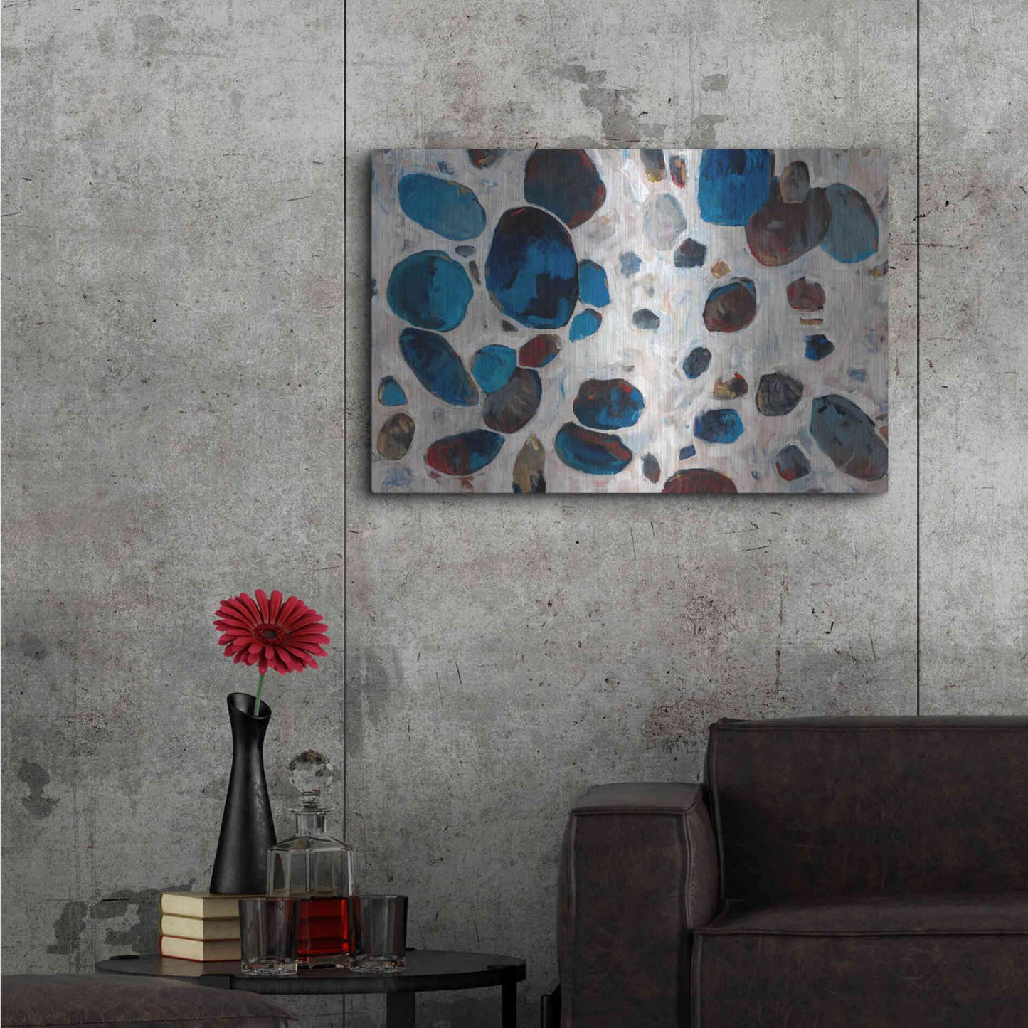 Luxe Metal Art 'Gems II' by Tim O'Toole, Metal Wall Art,36x24