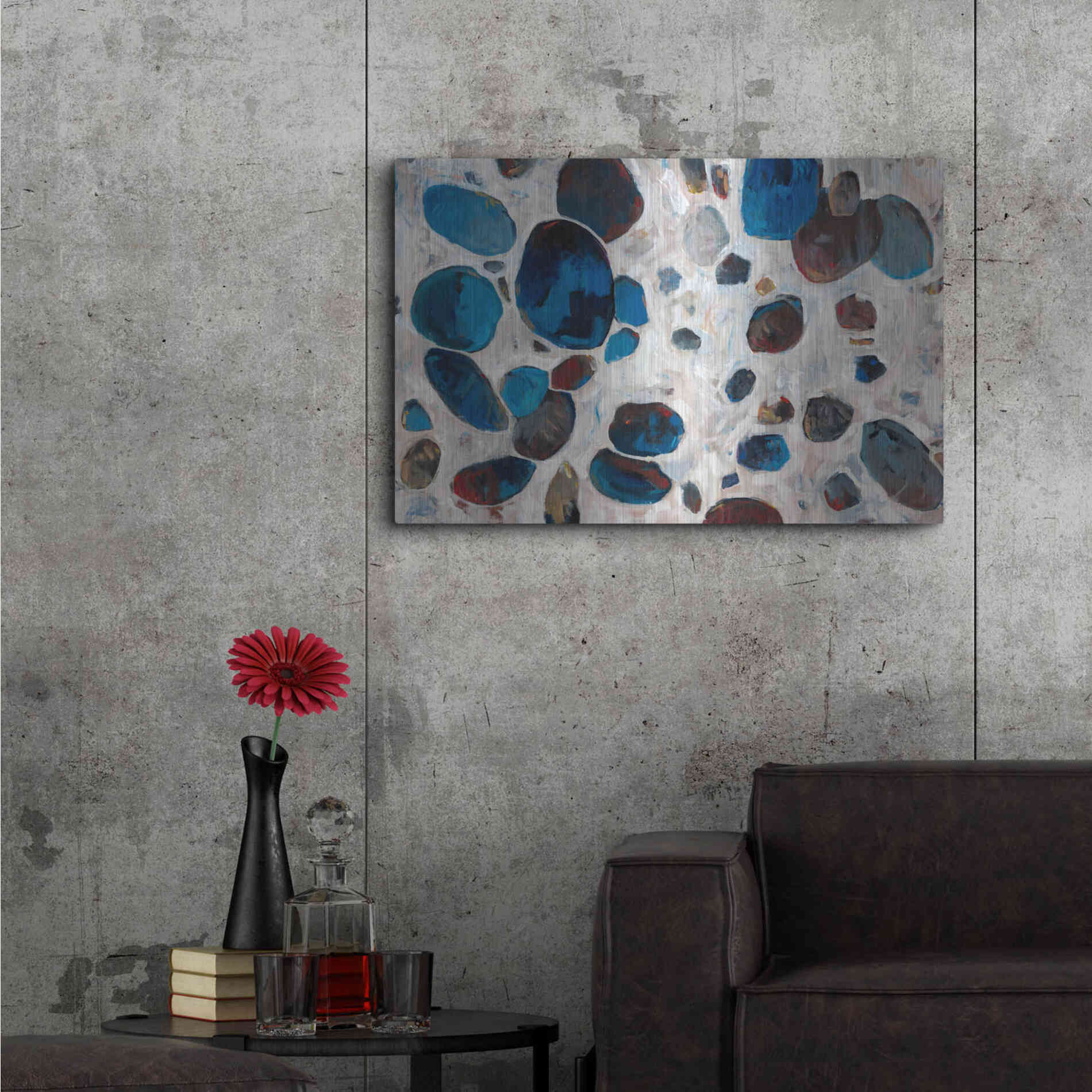 Luxe Metal Art 'Gems II' by Tim O'Toole, Metal Wall Art,36x24