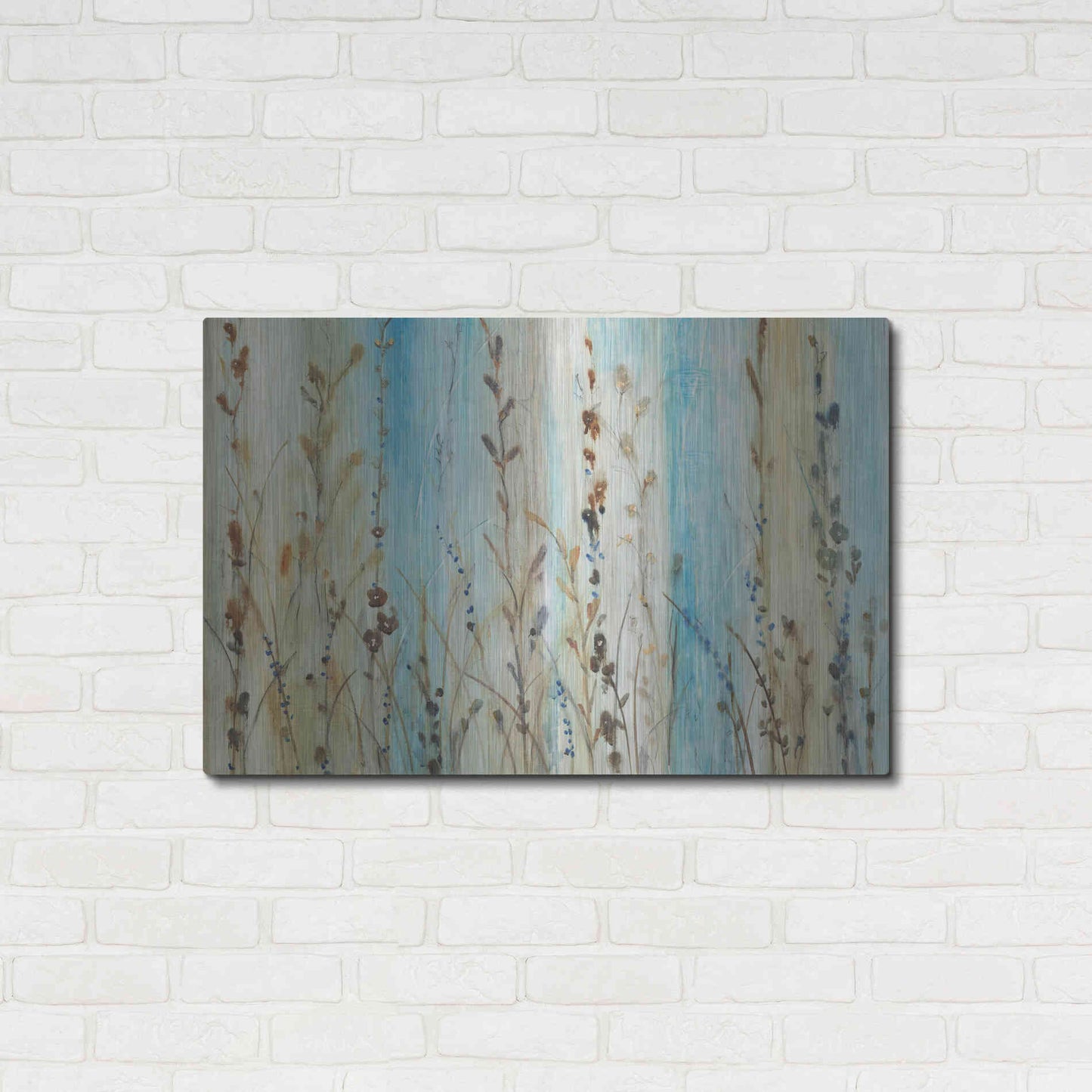 Luxe Metal Art 'Ombre Floral II' by Tim O'Toole, Metal Wall Art,36x24
