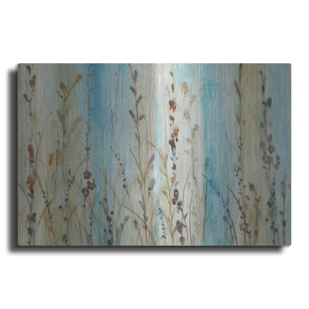 Luxe Metal Art 'Ombre Floral II' by Tim O'Toole, Metal Wall Art