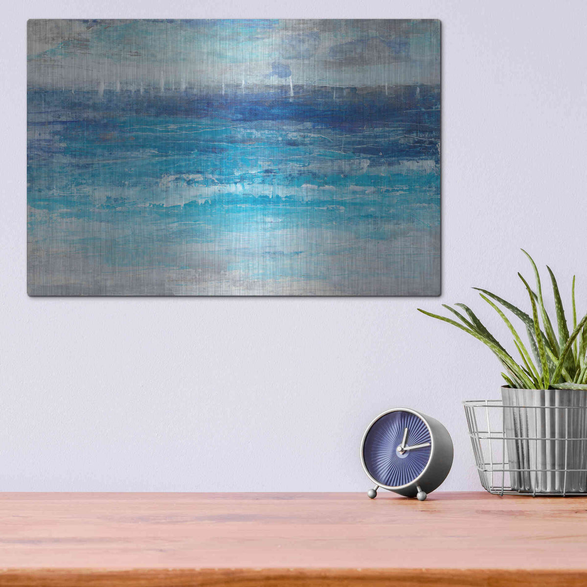 Luxe Metal Art 'Sailing Afar I' by Tim O'Toole, Metal Wall Art,16x12