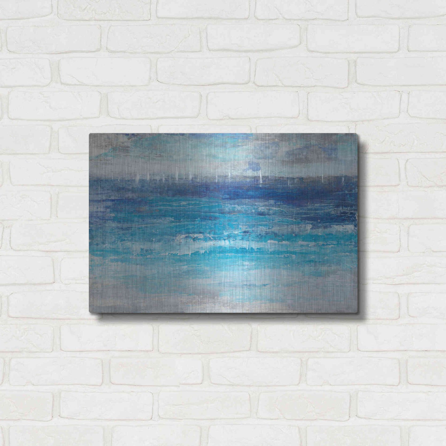 Luxe Metal Art 'Sailing Afar I' by Tim O'Toole, Metal Wall Art,24x16