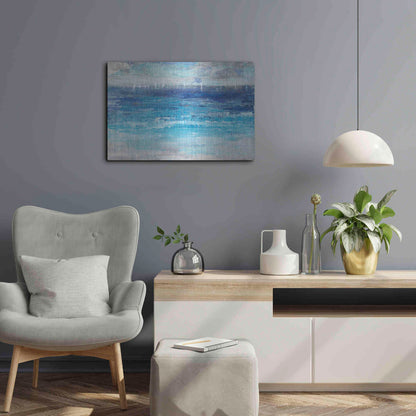 Luxe Metal Art 'Sailing Afar I' by Tim O'Toole, Metal Wall Art,24x16