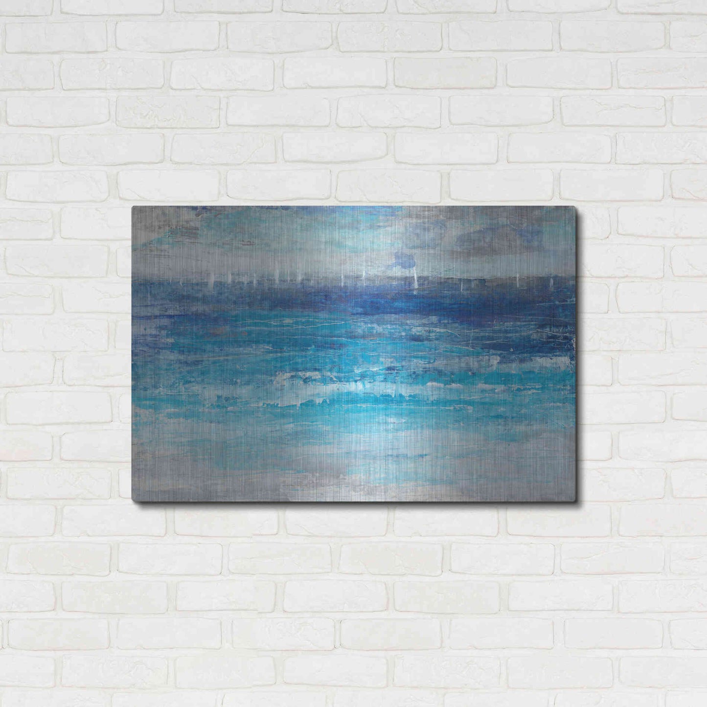 Luxe Metal Art 'Sailing Afar I' by Tim O'Toole, Metal Wall Art,36x24