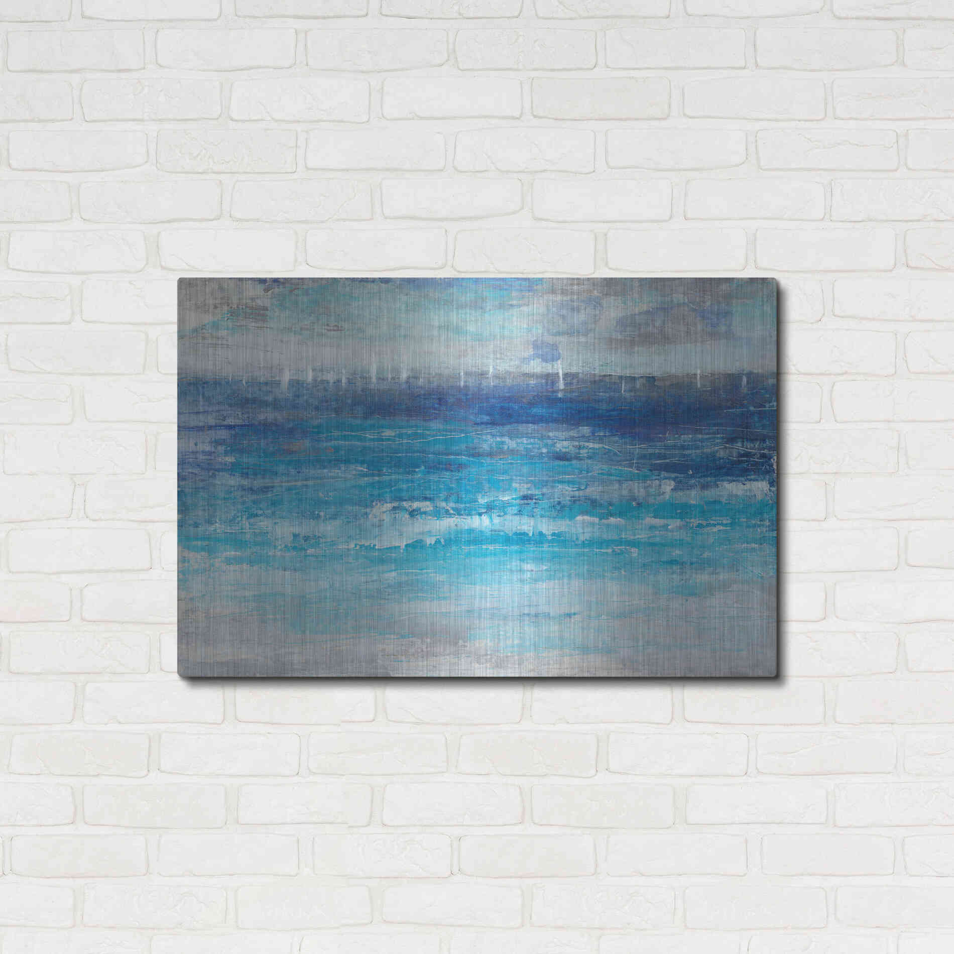 Luxe Metal Art 'Sailing Afar I' by Tim O'Toole, Metal Wall Art,36x24