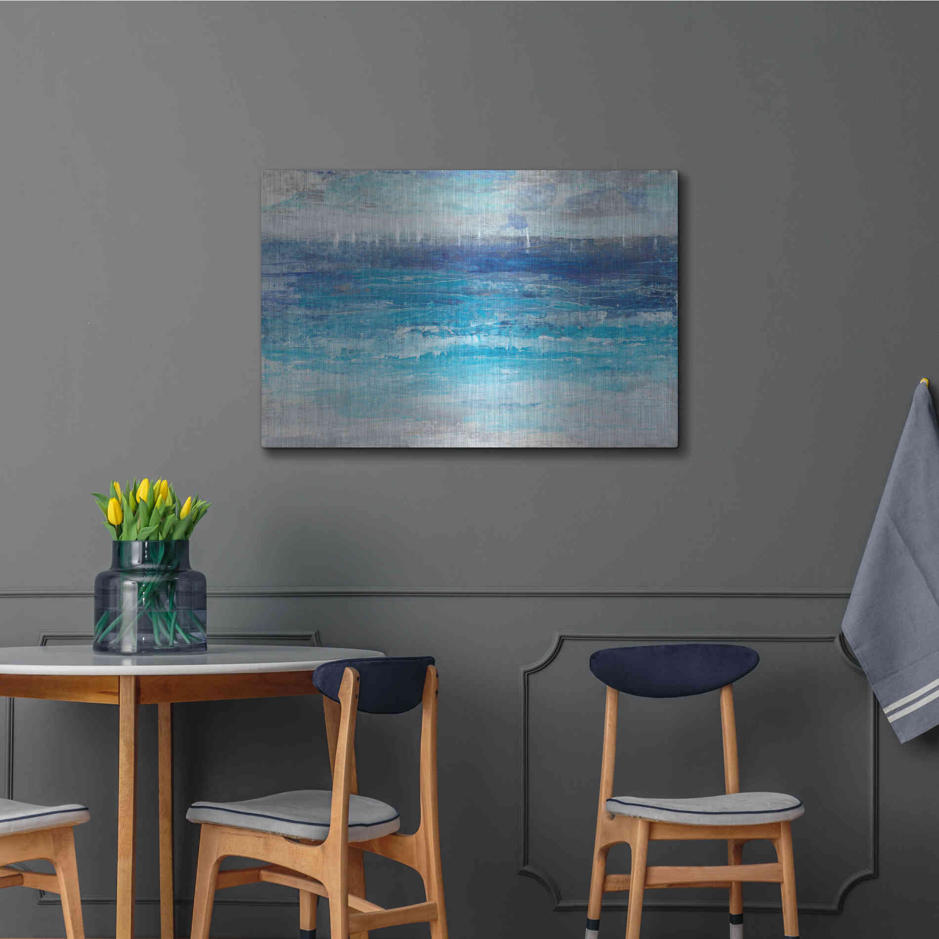 Luxe Metal Art 'Sailing Afar I' by Tim O'Toole, Metal Wall Art,36x24