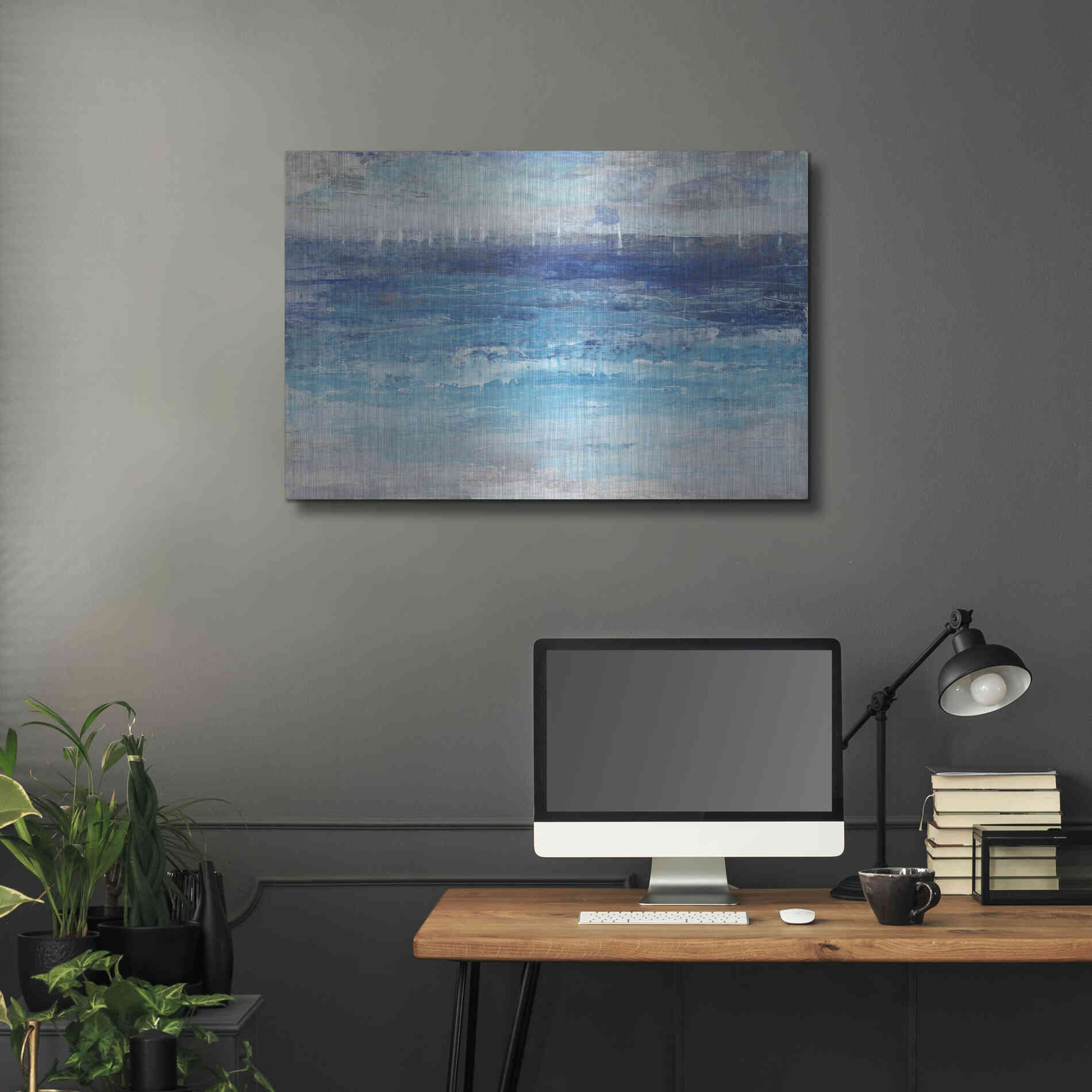 Luxe Metal Art 'Sailing Afar I' by Tim O'Toole, Metal Wall Art,36x24