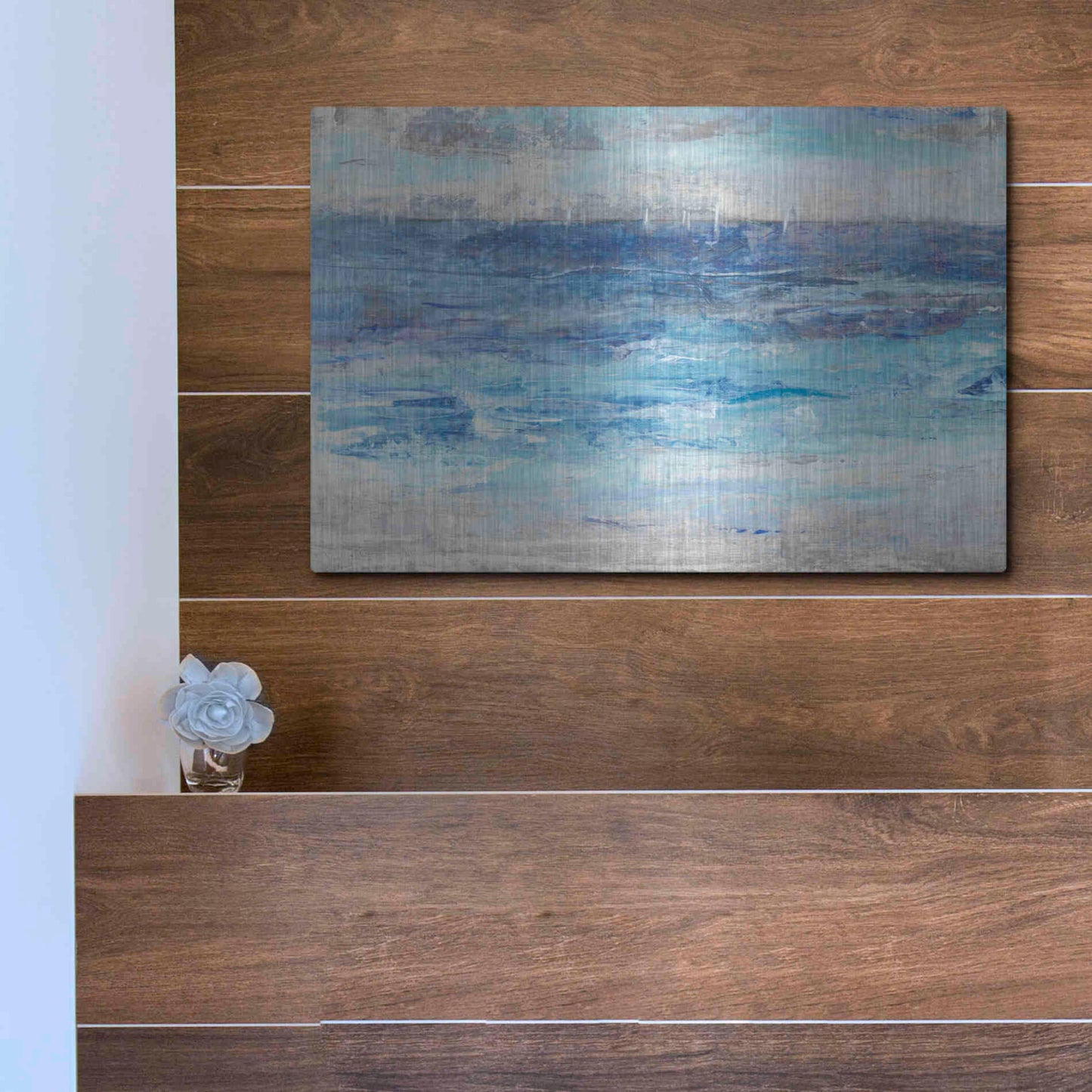 Luxe Metal Art 'Sailing Afar II' by Tim O'Toole, Metal Wall Art,16x12