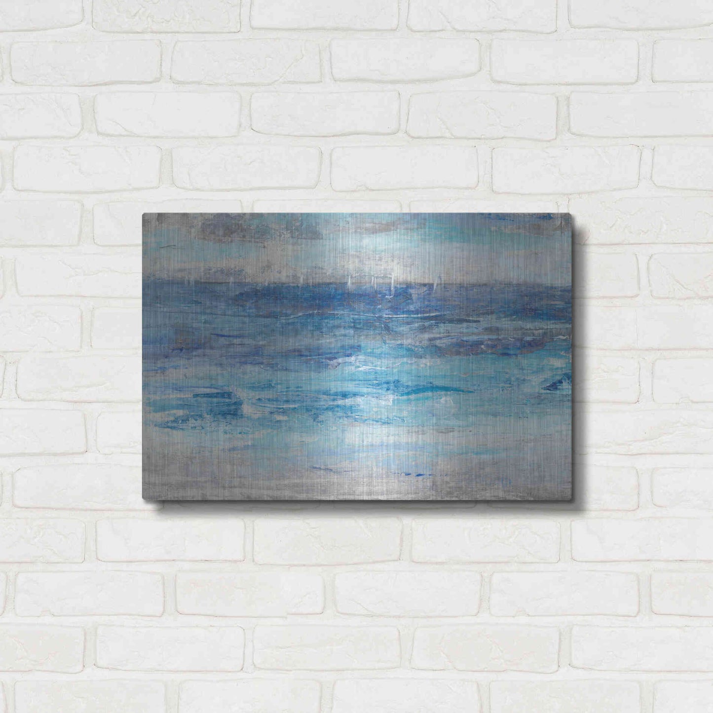 Luxe Metal Art 'Sailing Afar II' by Tim O'Toole, Metal Wall Art,24x16