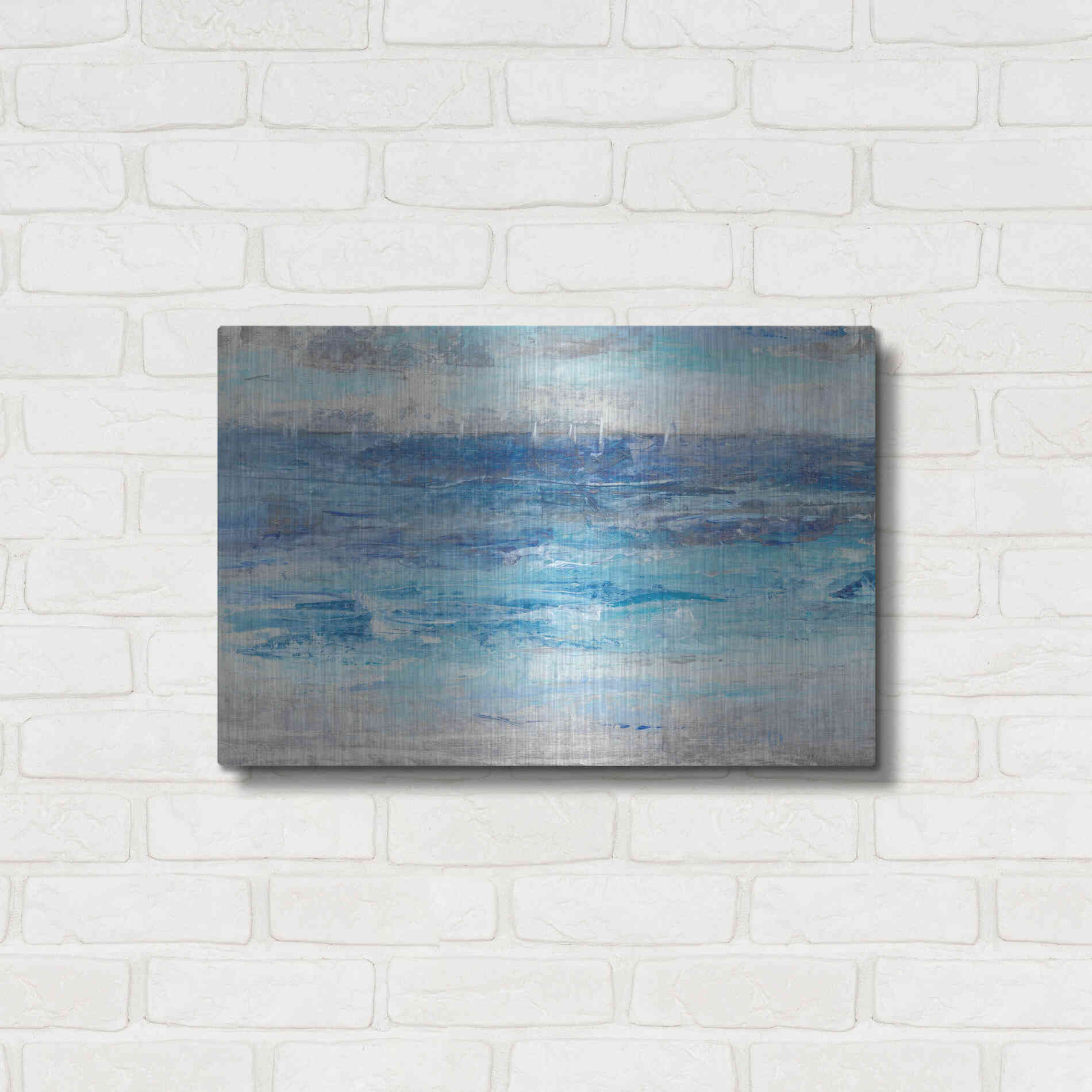 Luxe Metal Art 'Sailing Afar II' by Tim O'Toole, Metal Wall Art,24x16