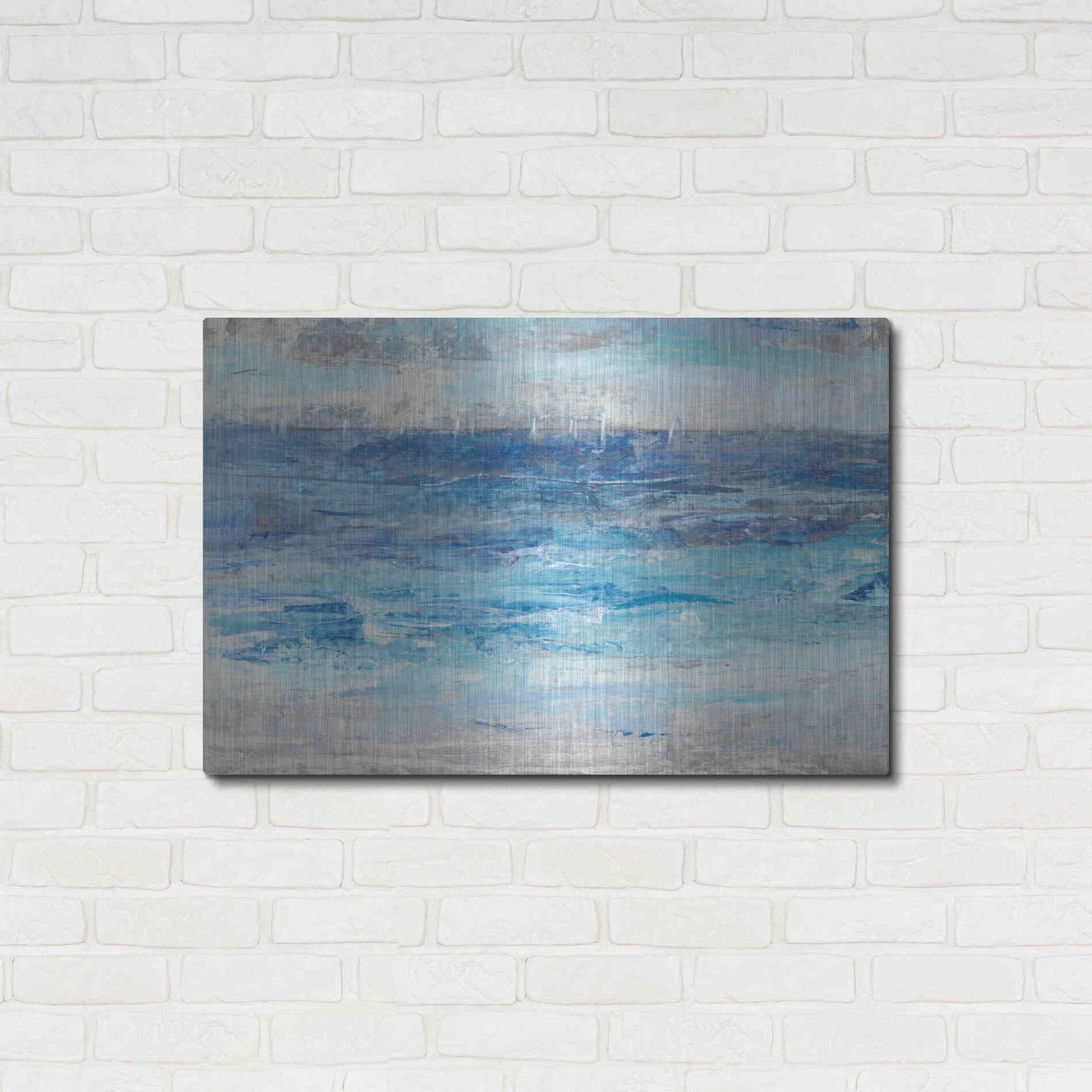 Luxe Metal Art 'Sailing Afar II' by Tim O'Toole, Metal Wall Art,36x24