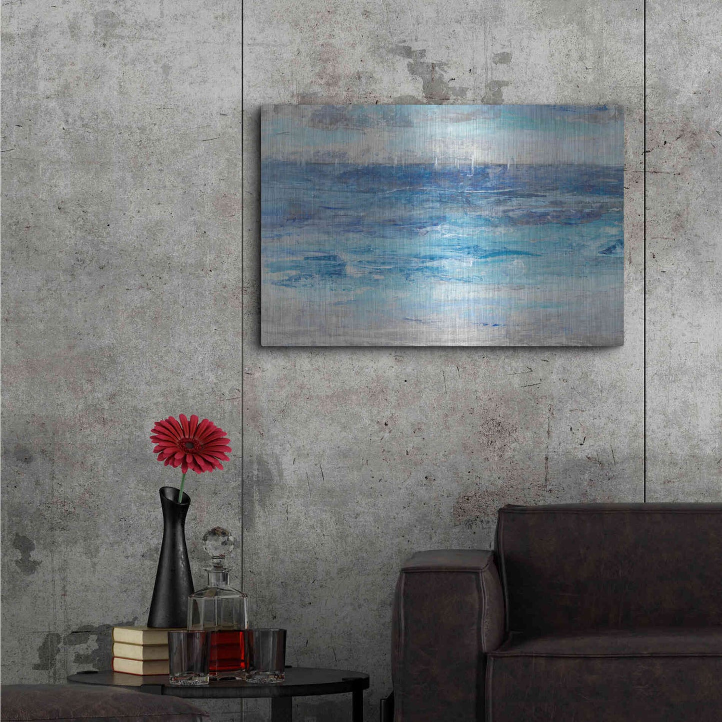 Luxe Metal Art 'Sailing Afar II' by Tim O'Toole, Metal Wall Art,36x24