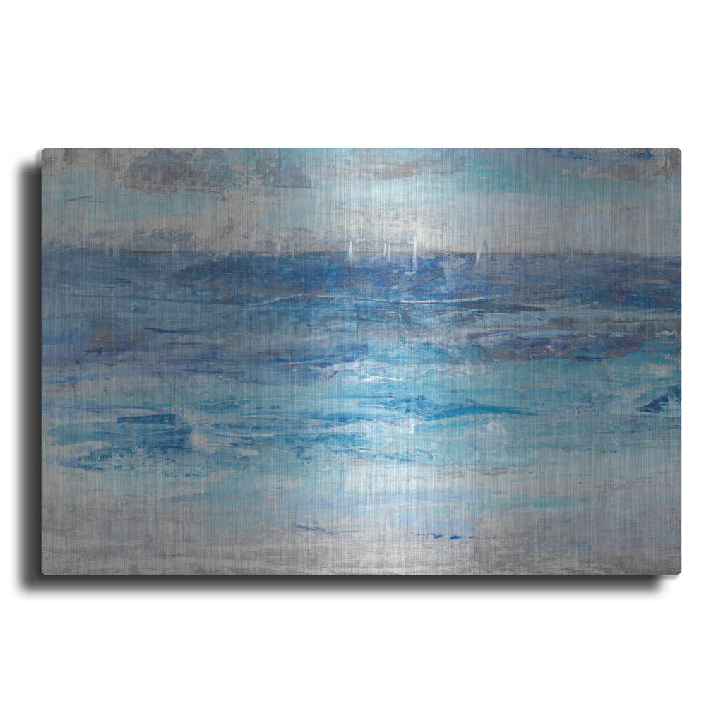 Luxe Metal Art 'Sailing Afar II' by Tim O'Toole, Metal Wall Art