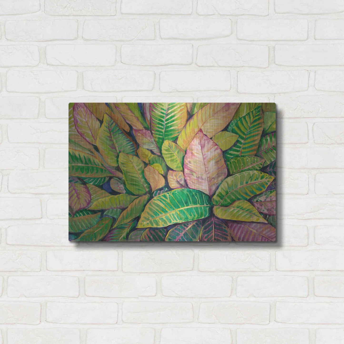 Luxe Metal Art 'Tropical Close Up I' by Tim O'Toole, Metal Wall Art,24x16