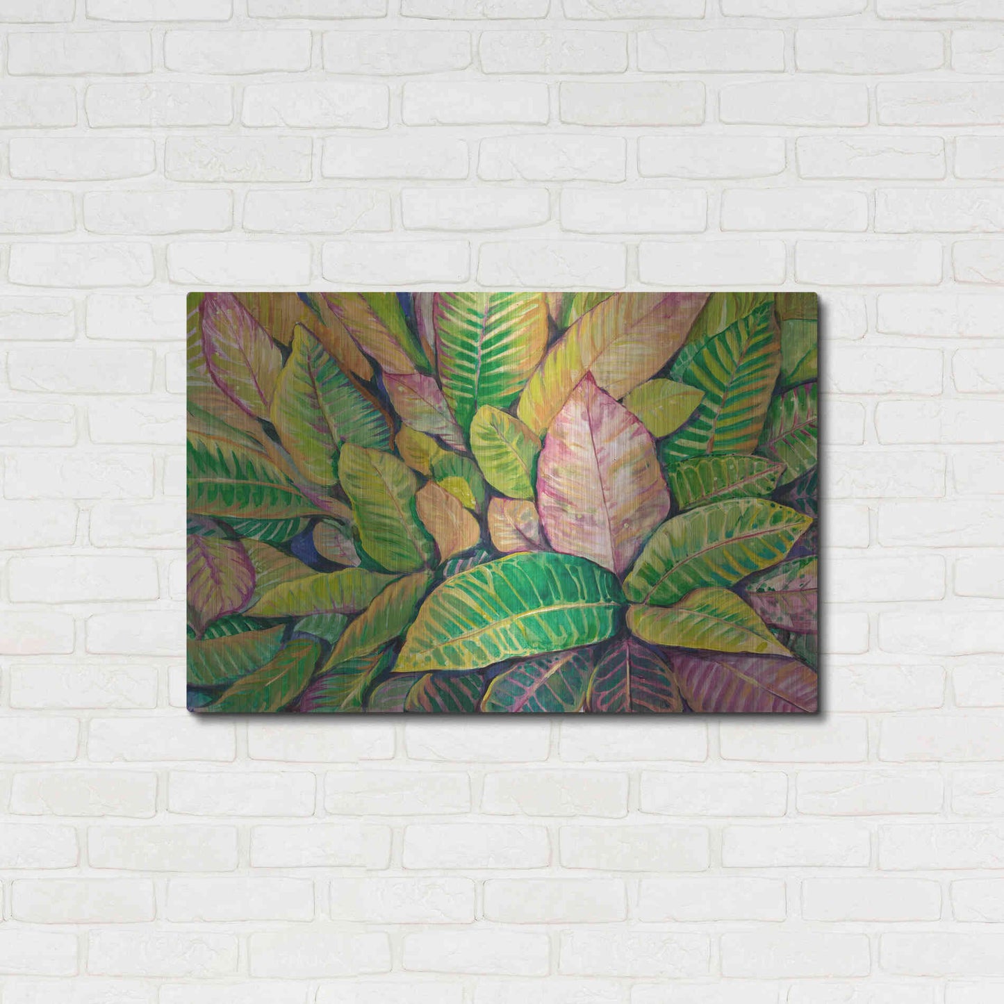 Luxe Metal Art 'Tropical Close Up I' by Tim O'Toole, Metal Wall Art,36x24