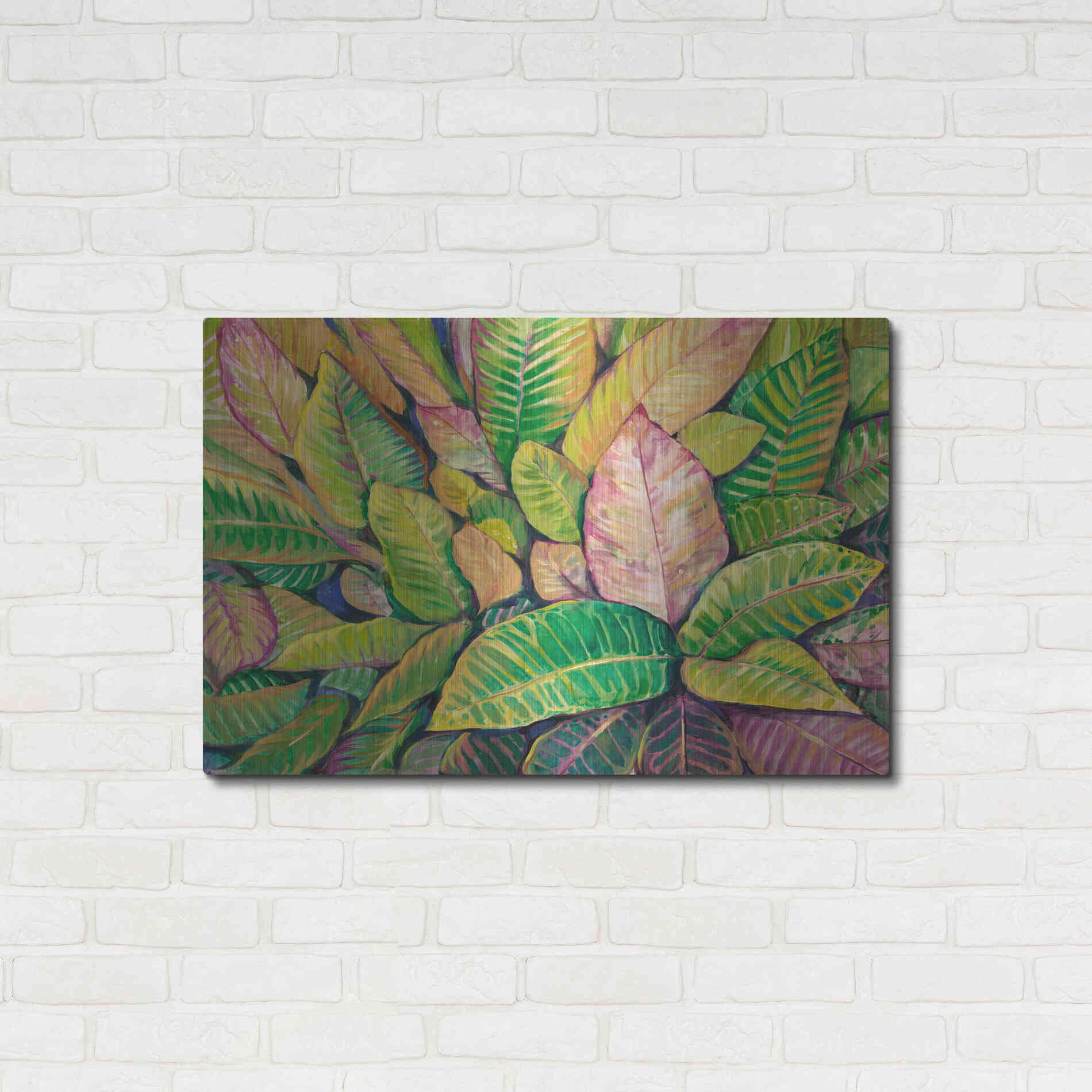 Luxe Metal Art 'Tropical Close Up I' by Tim O'Toole, Metal Wall Art,36x24