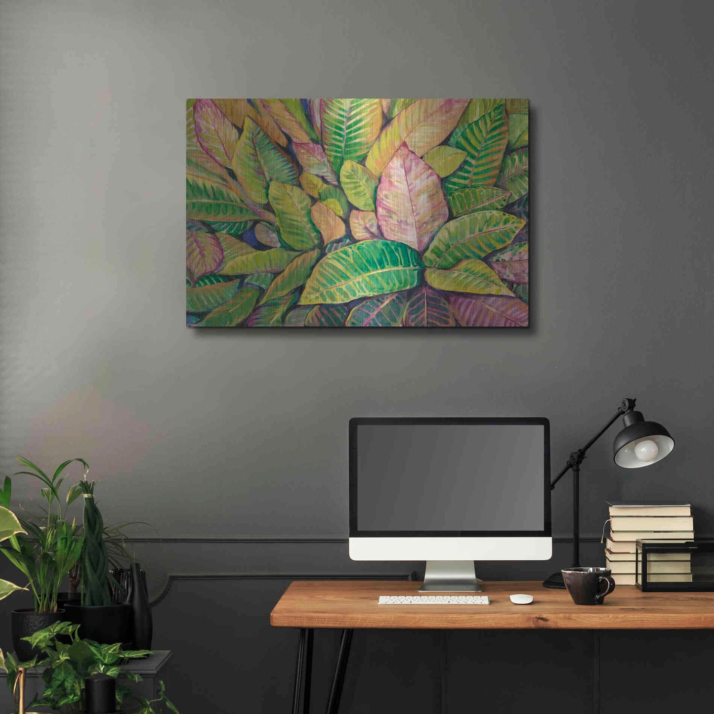 Luxe Metal Art 'Tropical Close Up I' by Tim O'Toole, Metal Wall Art,36x24