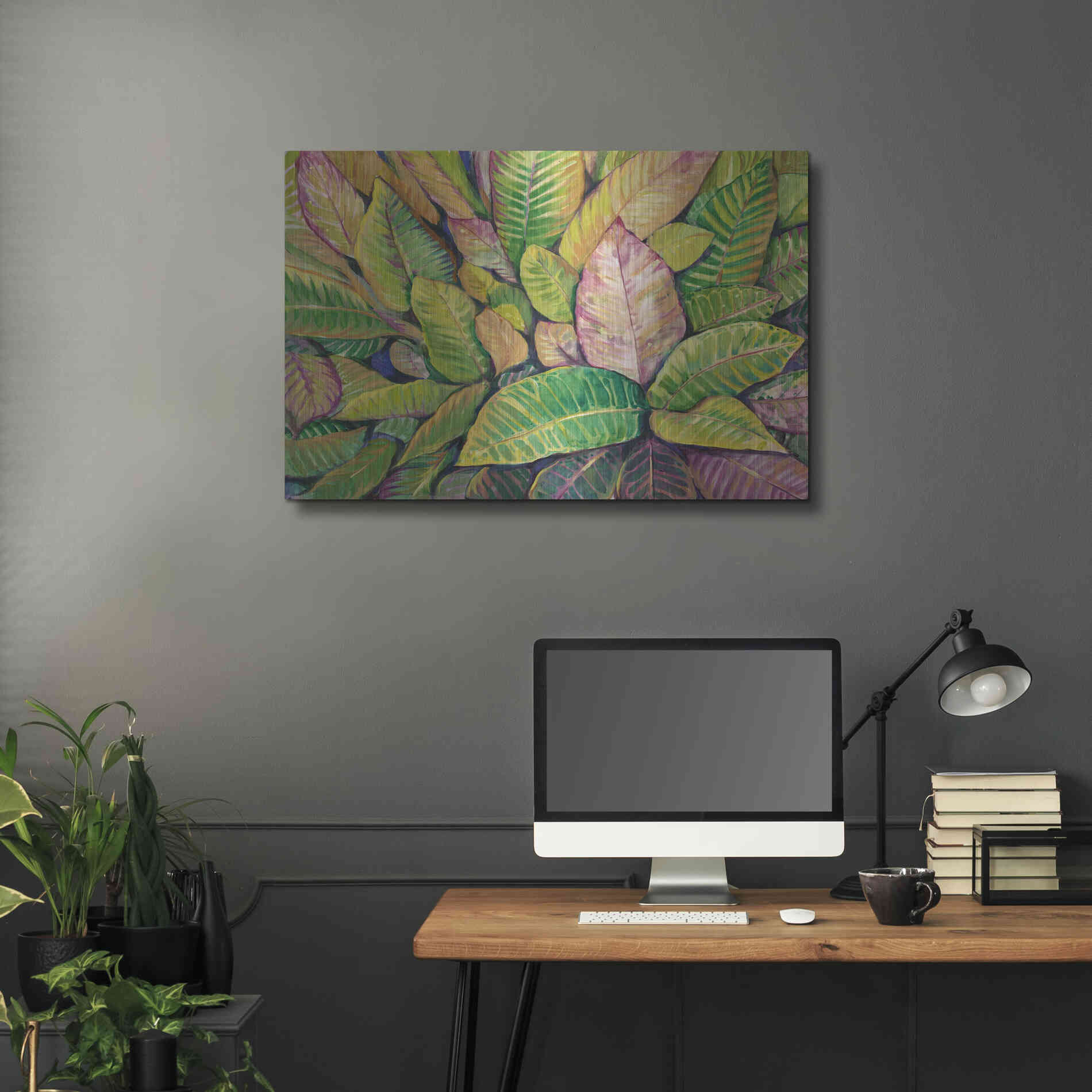 Luxe Metal Art 'Tropical Close Up I' by Tim O'Toole, Metal Wall Art,36x24