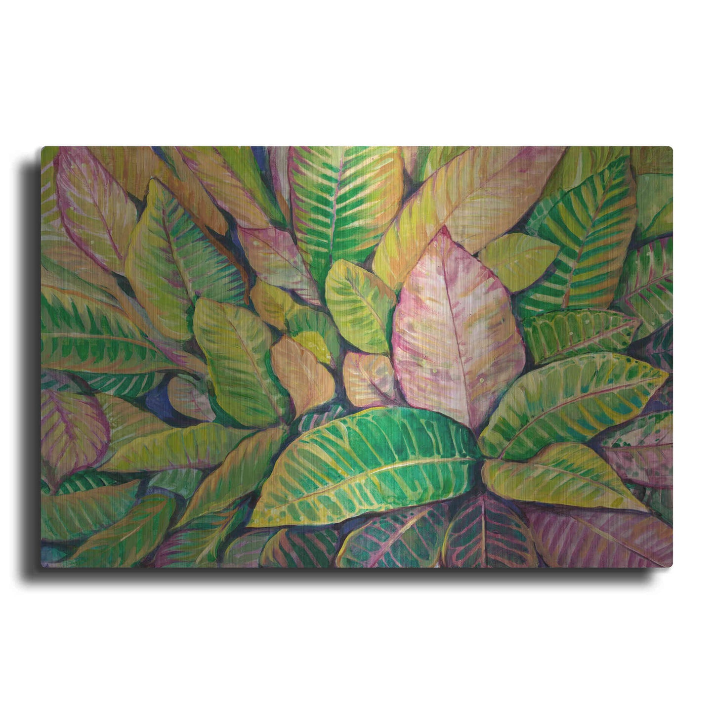 Luxe Metal Art 'Tropical Close Up I' by Tim O'Toole, Metal Wall Art