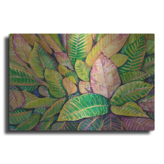 Luxe Metal Art 'Tropical Close Up I' by Tim O'Toole, Metal Wall Art
