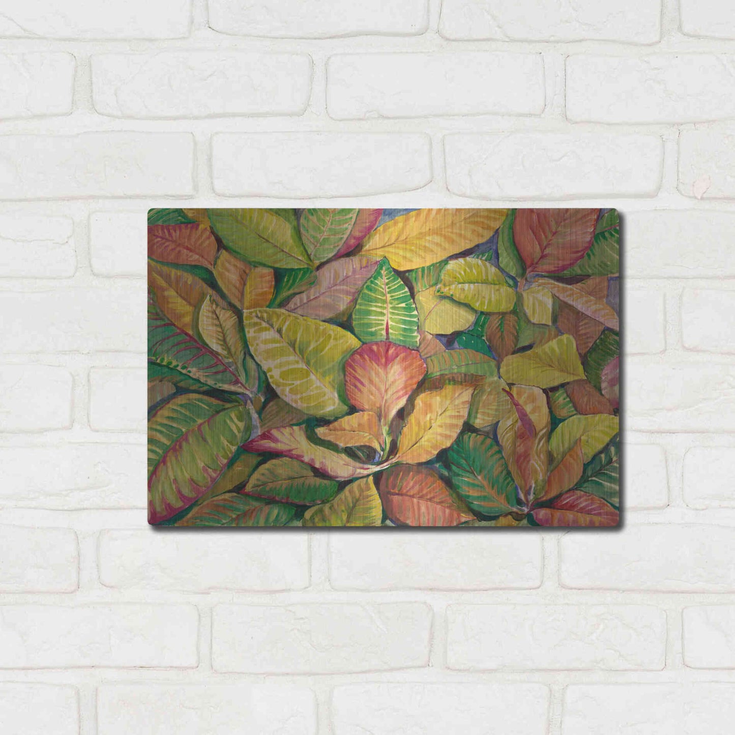 Luxe Metal Art 'Tropical Close Up II' by Tim O'Toole, Metal Wall Art,16x12