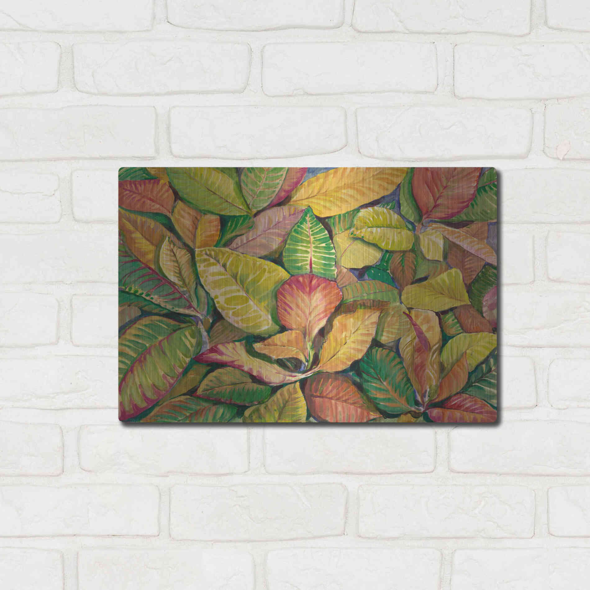 Luxe Metal Art 'Tropical Close Up II' by Tim O'Toole, Metal Wall Art,16x12