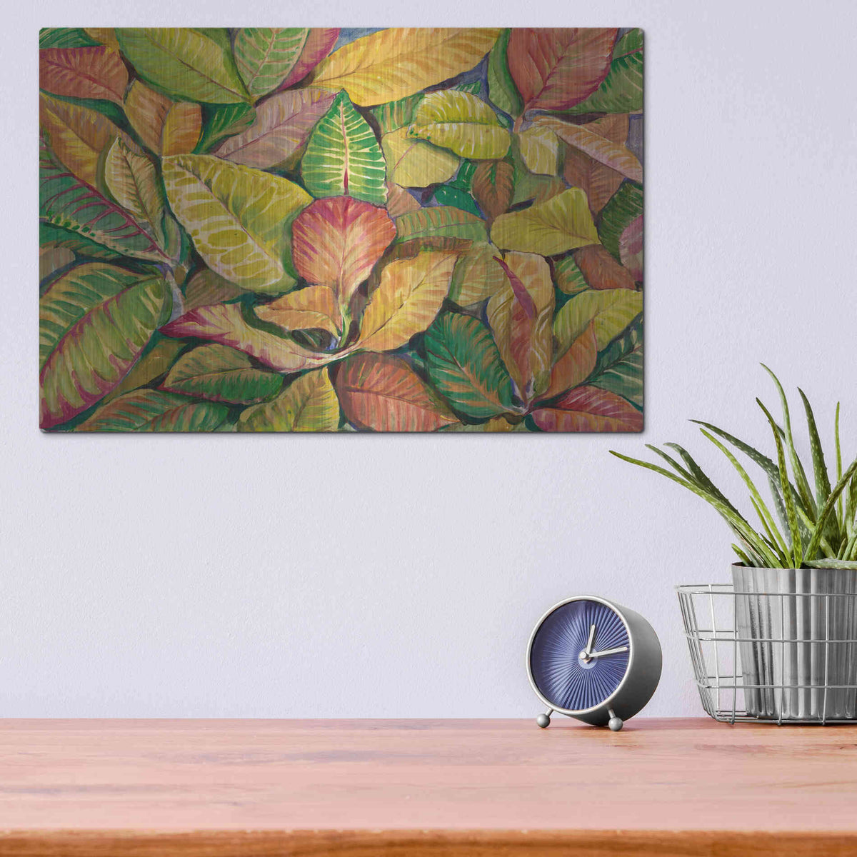 Luxe Metal Art 'Tropical Close Up II' by Tim O'Toole, Metal Wall Art,16x12