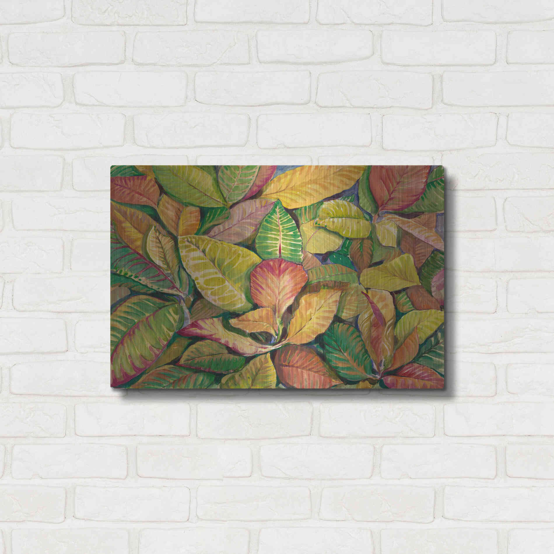 Luxe Metal Art 'Tropical Close Up II' by Tim O'Toole, Metal Wall Art,24x16