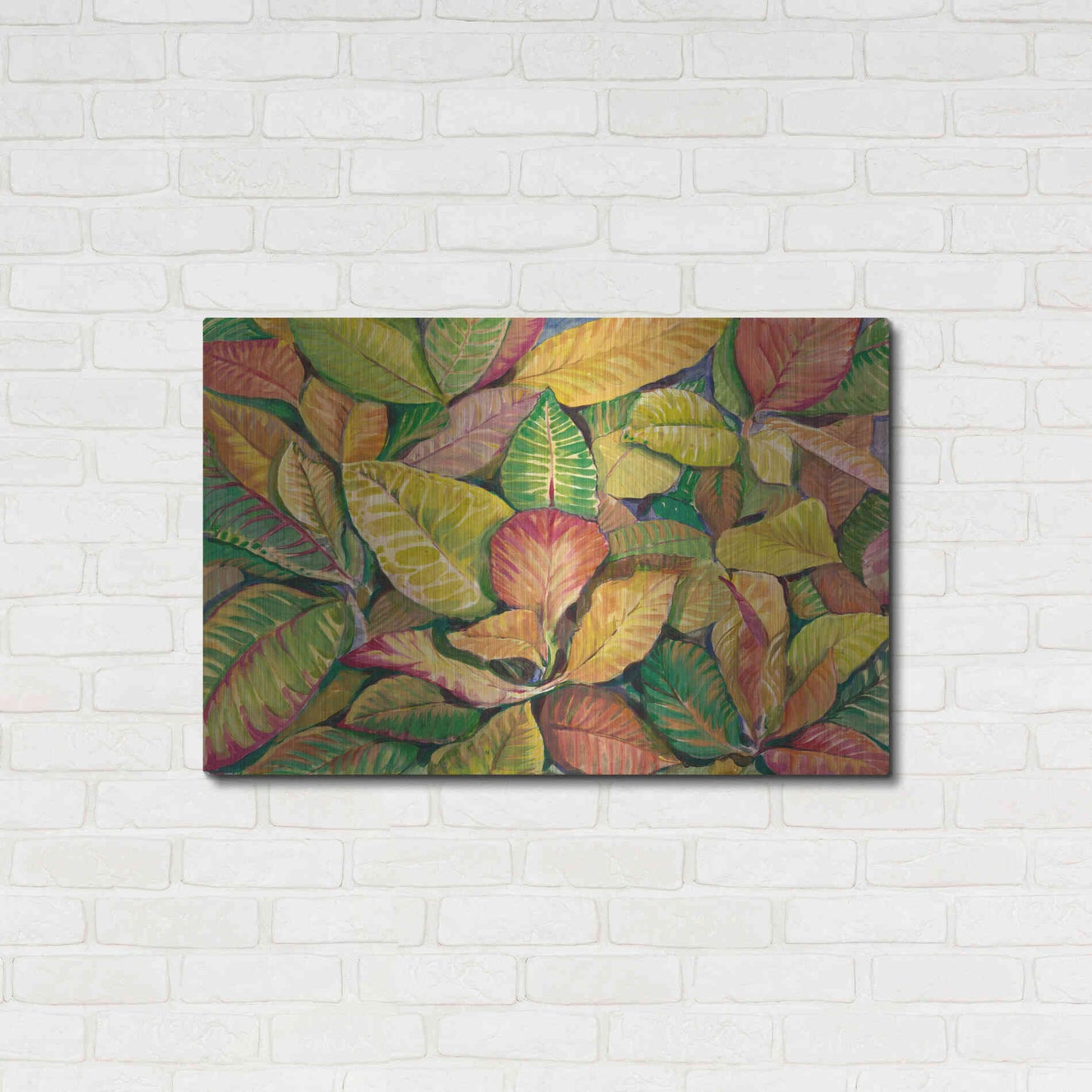 Luxe Metal Art 'Tropical Close Up II' by Tim O'Toole, Metal Wall Art,36x24