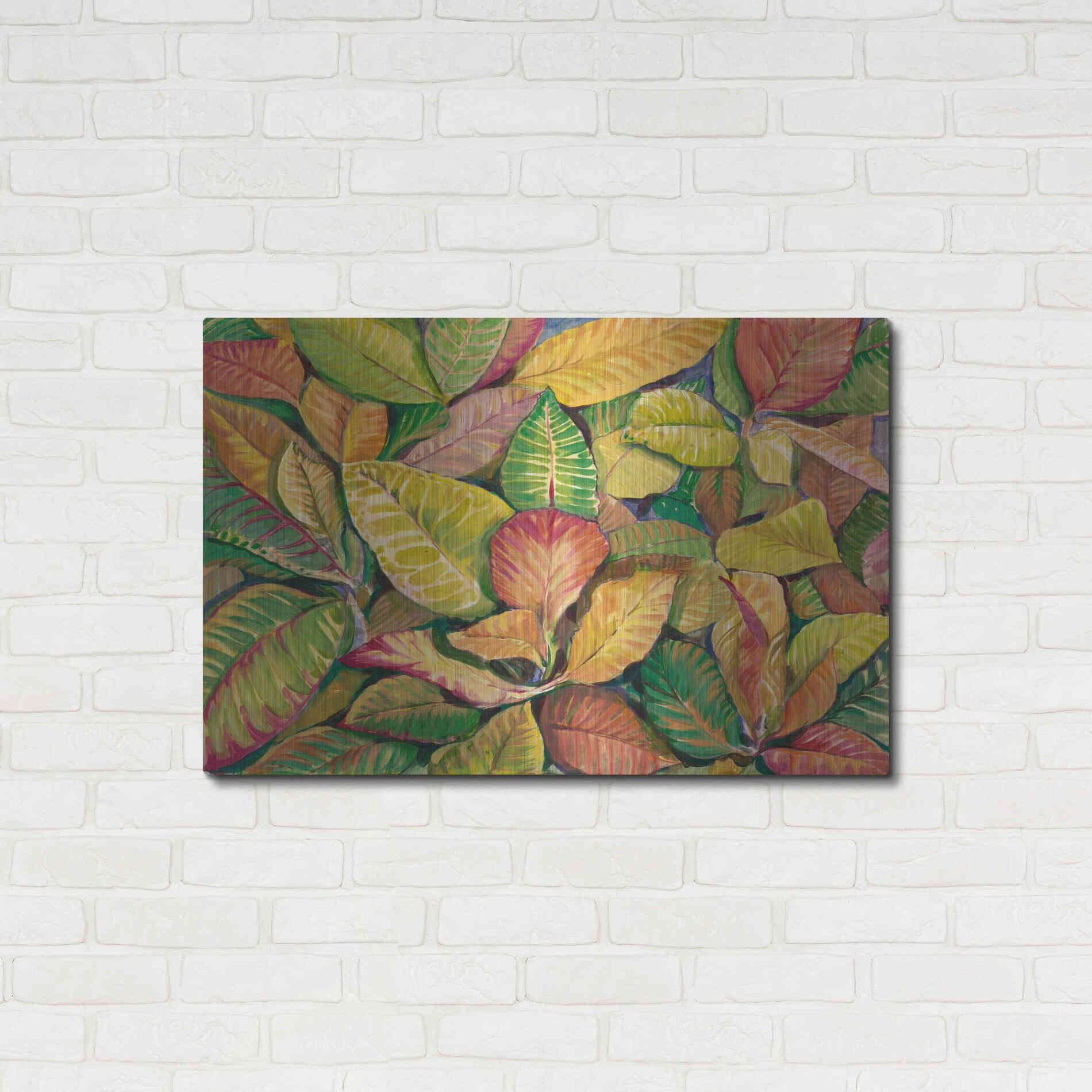 Luxe Metal Art 'Tropical Close Up II' by Tim O'Toole, Metal Wall Art,36x24