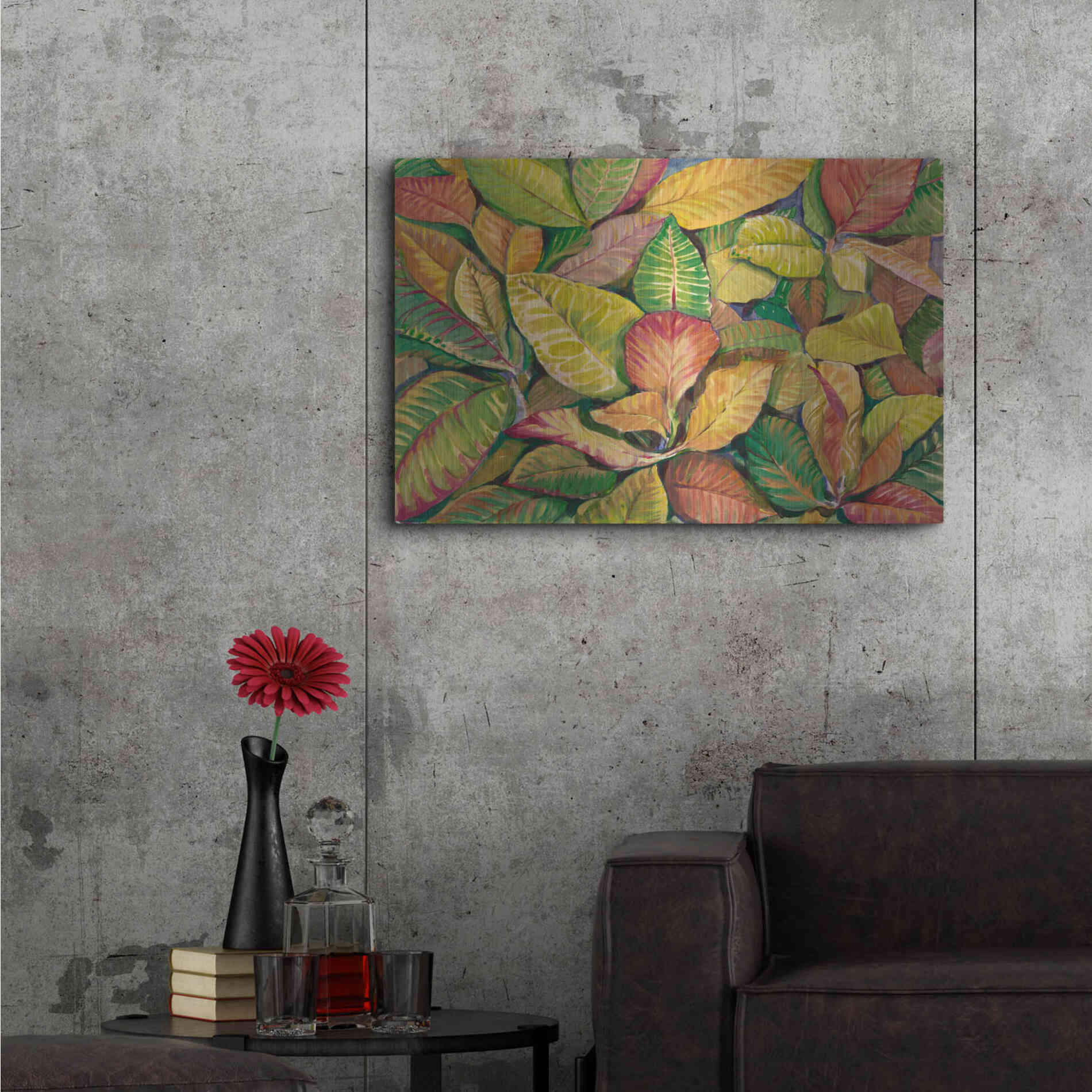 Luxe Metal Art 'Tropical Close Up II' by Tim O'Toole, Metal Wall Art,36x24