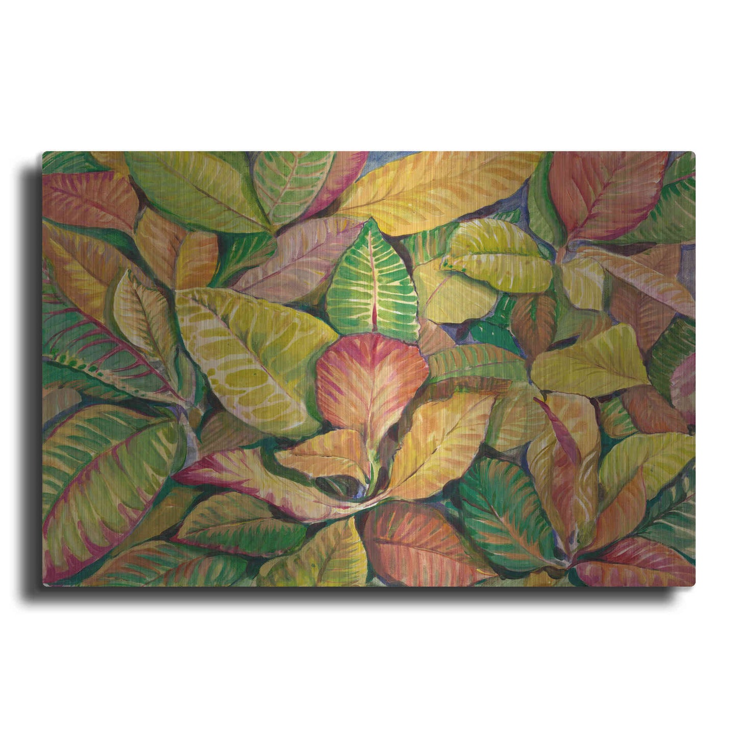 Luxe Metal Art 'Tropical Close Up II' by Tim O'Toole, Metal Wall Art