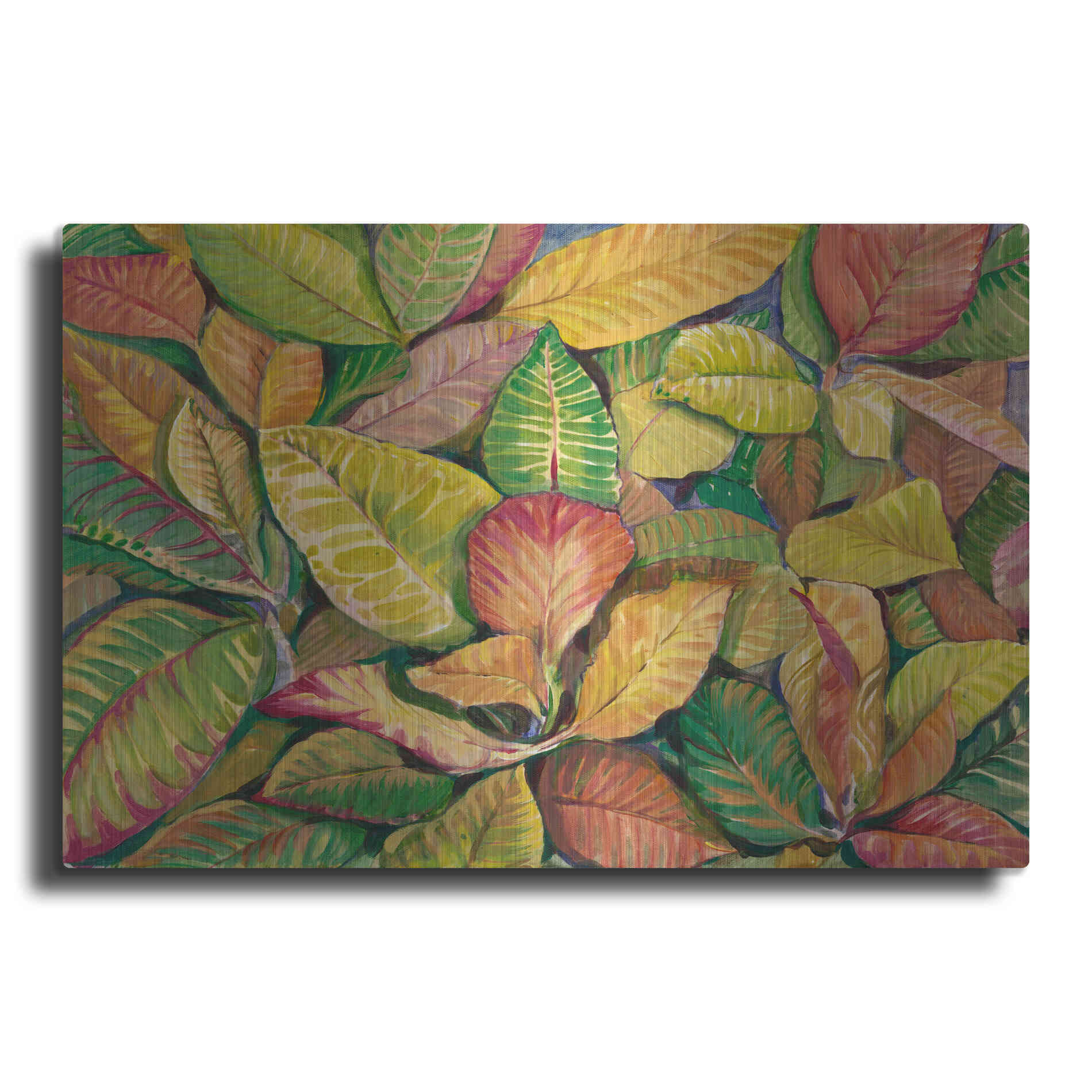 Luxe Metal Art 'Tropical Close Up II' by Tim O'Toole, Metal Wall Art