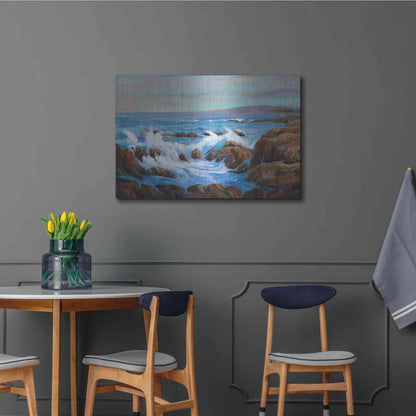 Luxe Metal Art 'Seascape Faraway I' by Tim O'Toole, Metal Wall Art,36x24