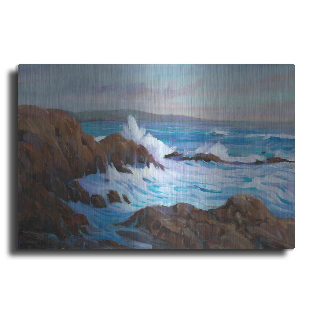 Luxe Metal Art 'Seascape Faraway II' by Tim O'Toole, Metal Wall Art