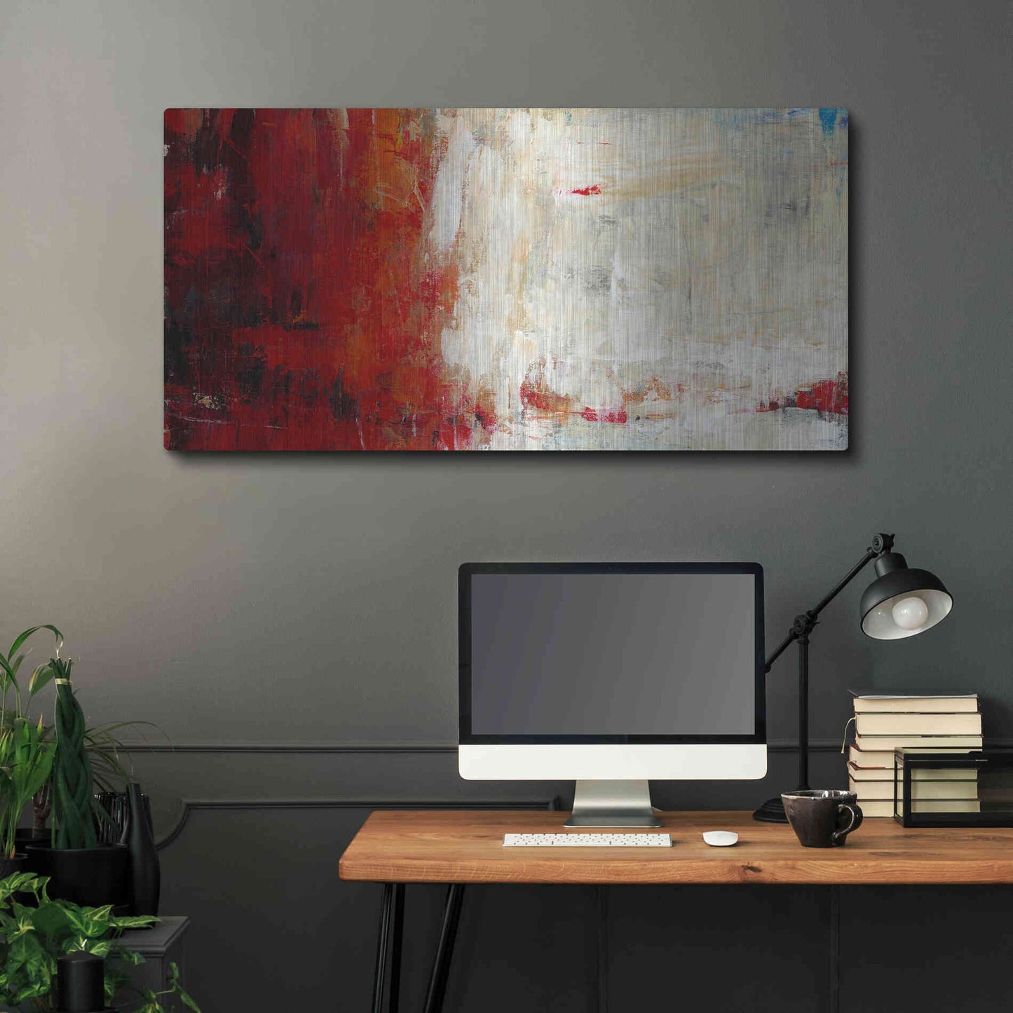 Luxe Metal Art 'Fahrenheit I' by Tim O'Toole, Metal Wall Art,48x24