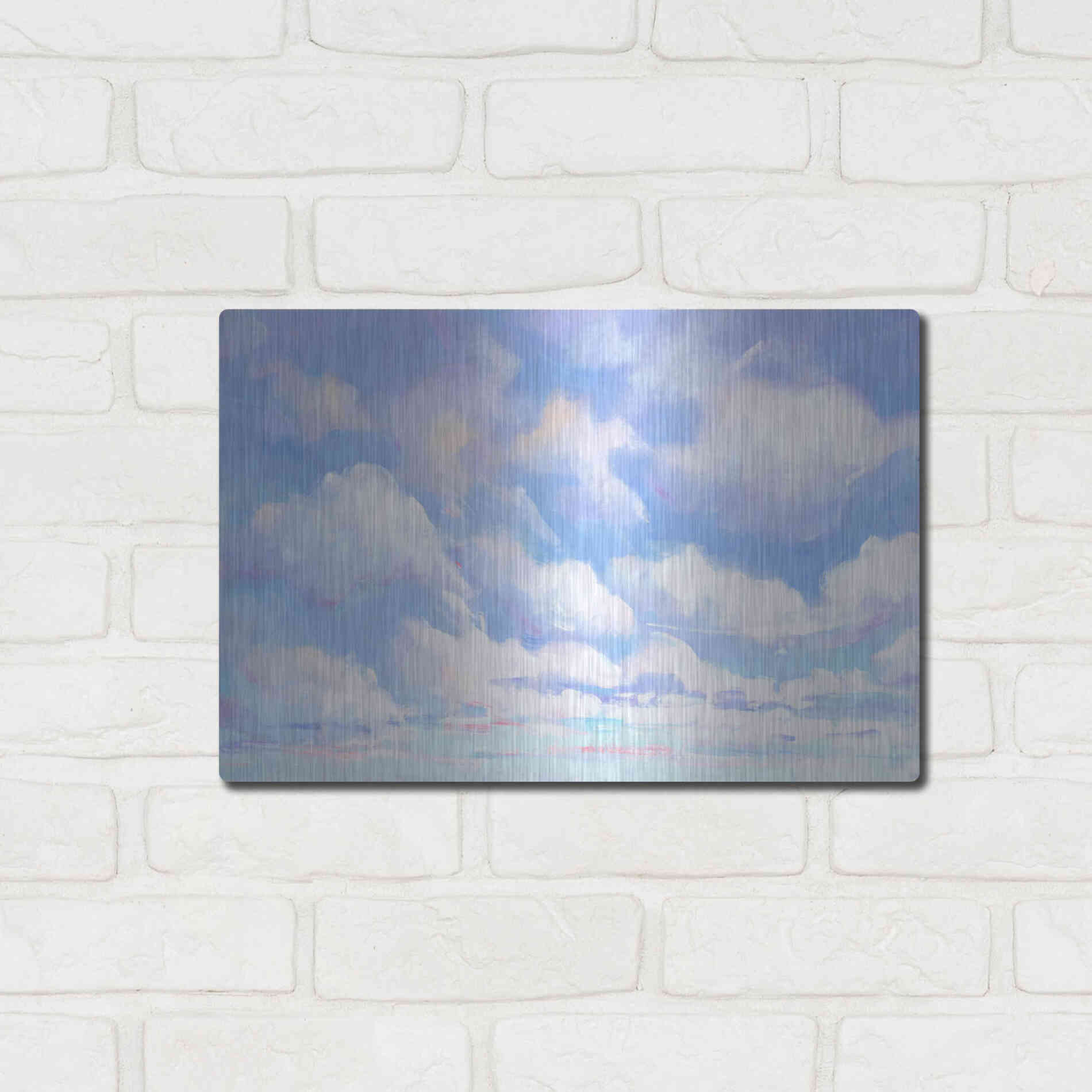 Luxe Metal Art 'Sky High I' by Tim O'Toole, Metal Wall Art,16x12