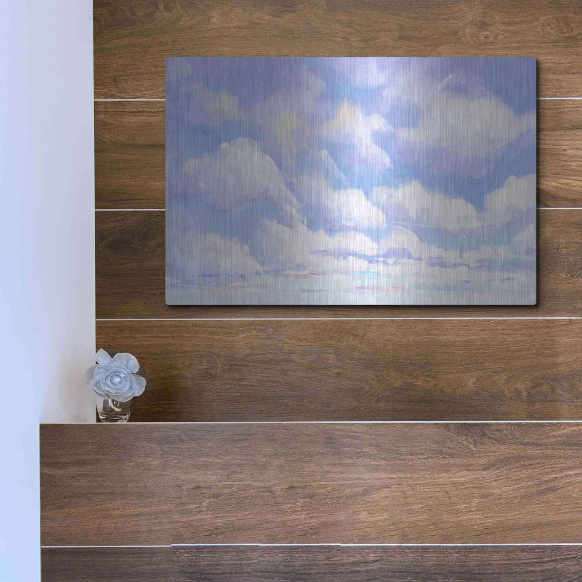 Luxe Metal Art 'Sky High I' by Tim O'Toole, Metal Wall Art,16x12