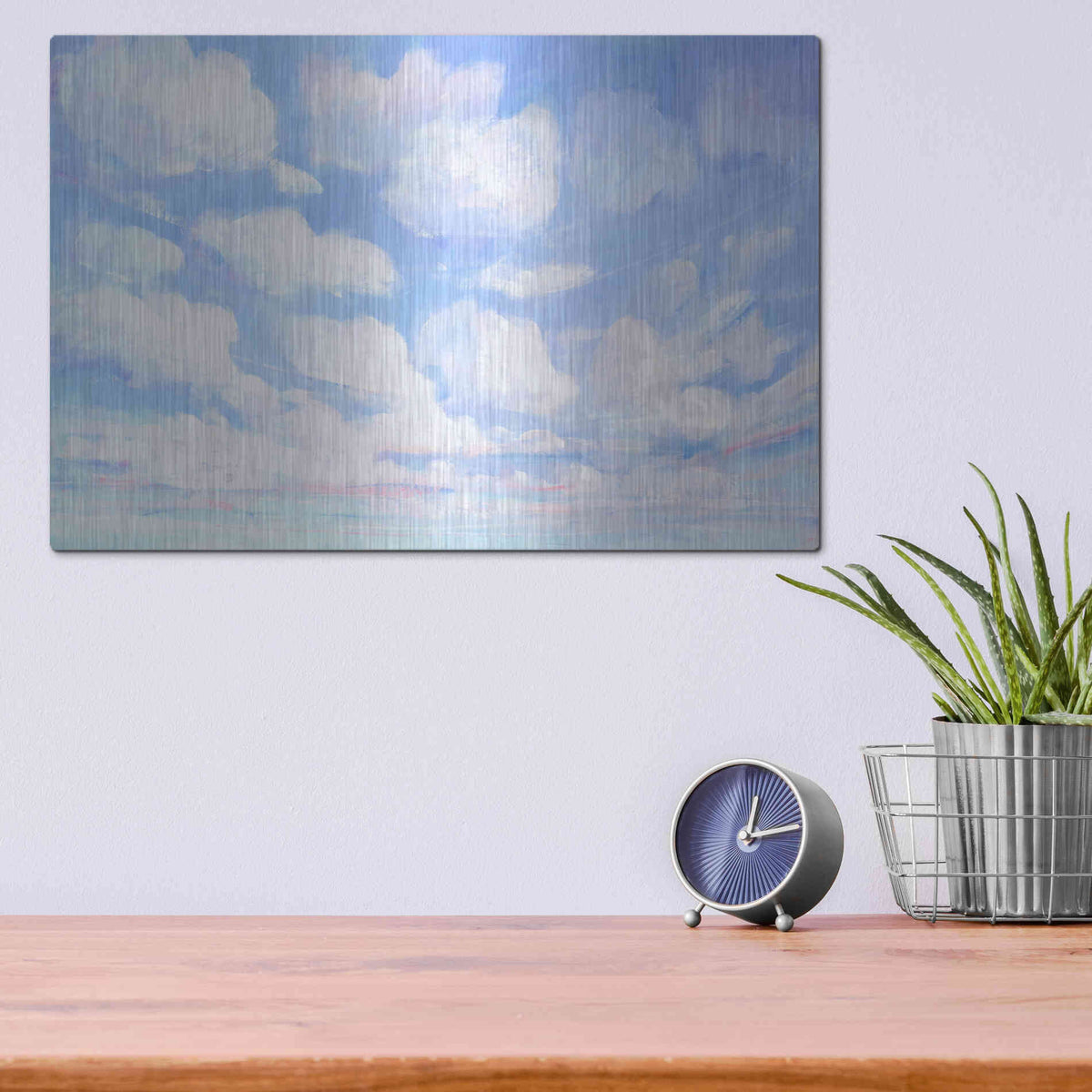Luxe Metal Art 'Sky High II' by Tim O'Toole, Metal Wall Art,16x12