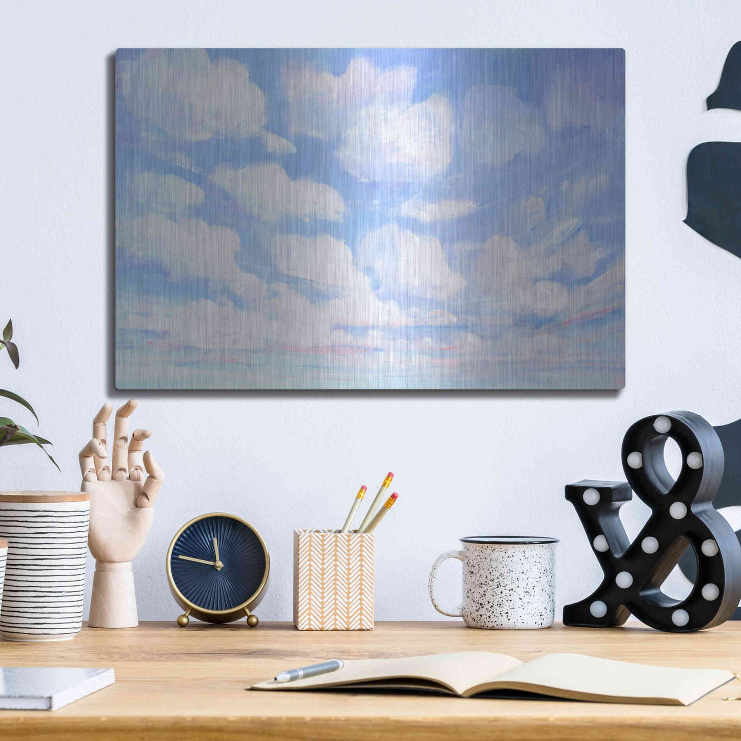 Luxe Metal Art 'Sky High II' by Tim O'Toole, Metal Wall Art,16x12