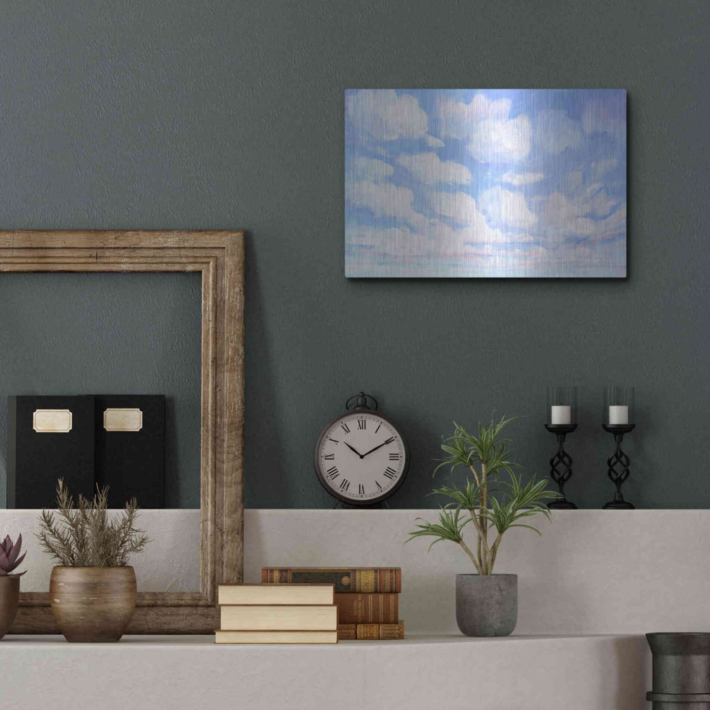 Luxe Metal Art 'Sky High II' by Tim O'Toole, Metal Wall Art,16x12