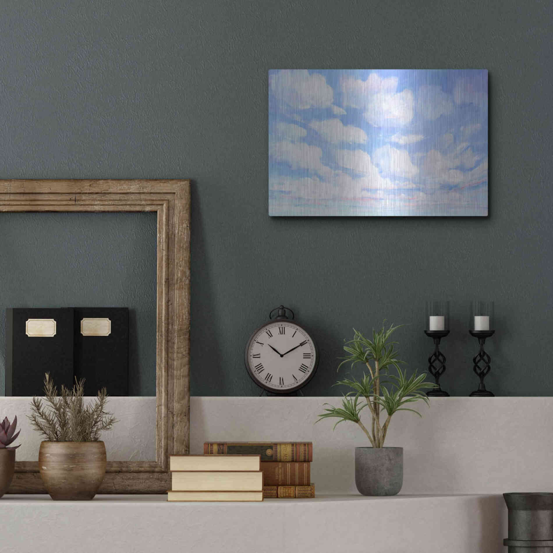 Luxe Metal Art 'Sky High II' by Tim O'Toole, Metal Wall Art,16x12